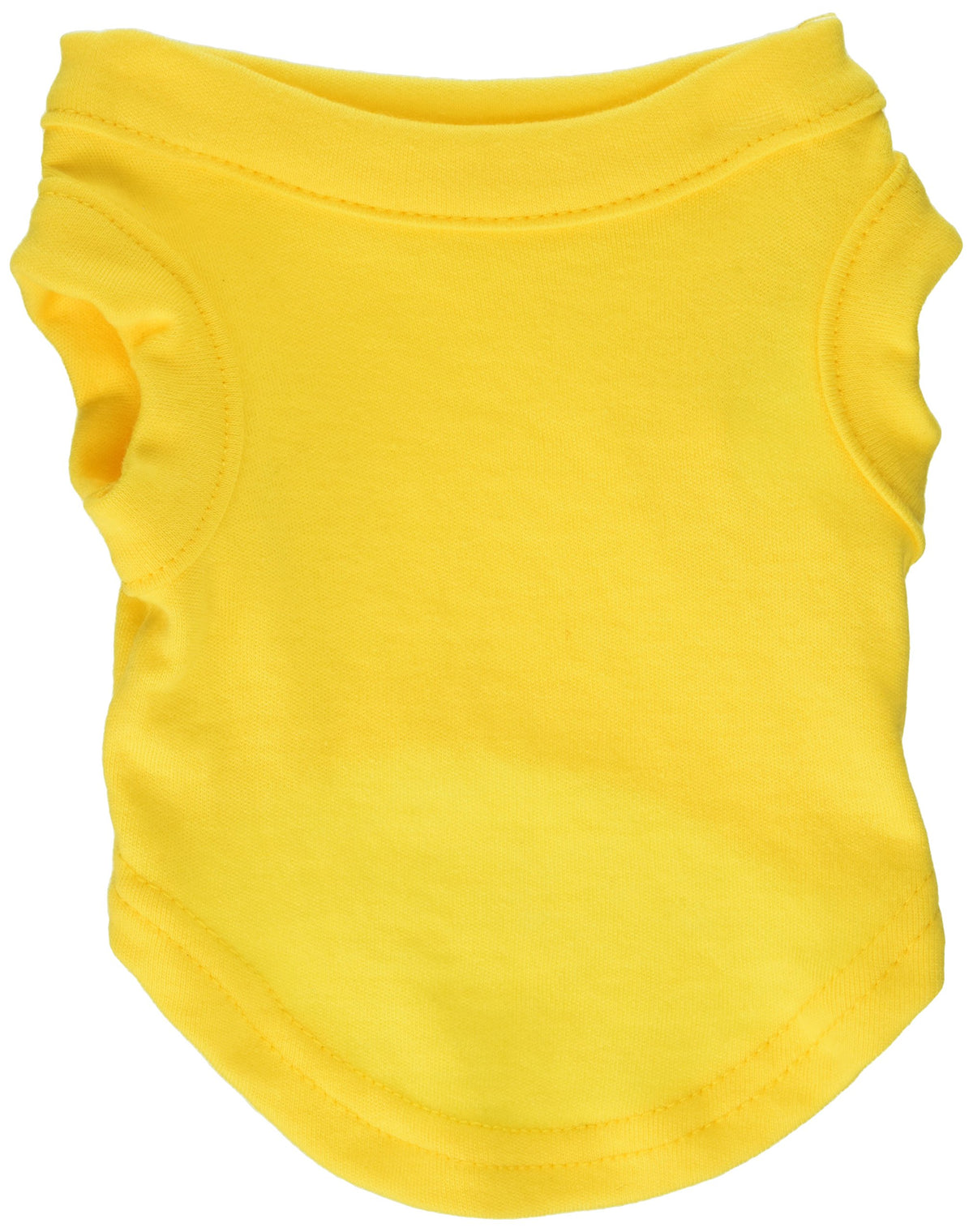 Pet Dog & Cat Shirt Blank, Plain Yellow XS (0-3 lbs)