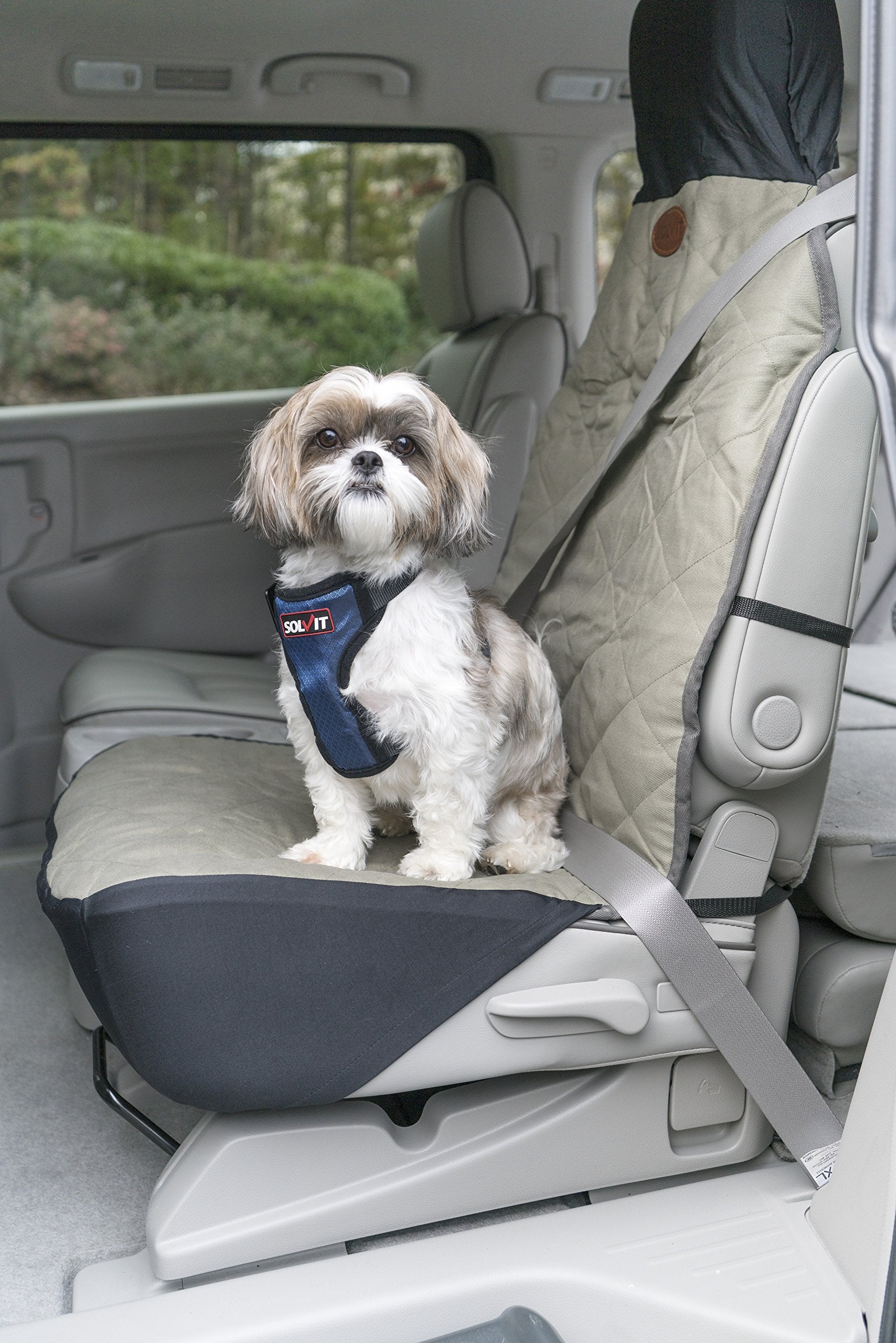 Petsafe Happy Ride Quilted Dog Car Seat Cover - Waterproof & Durable - Machine Washable - Fits Most Cars, Trucks & Suvs - Backse