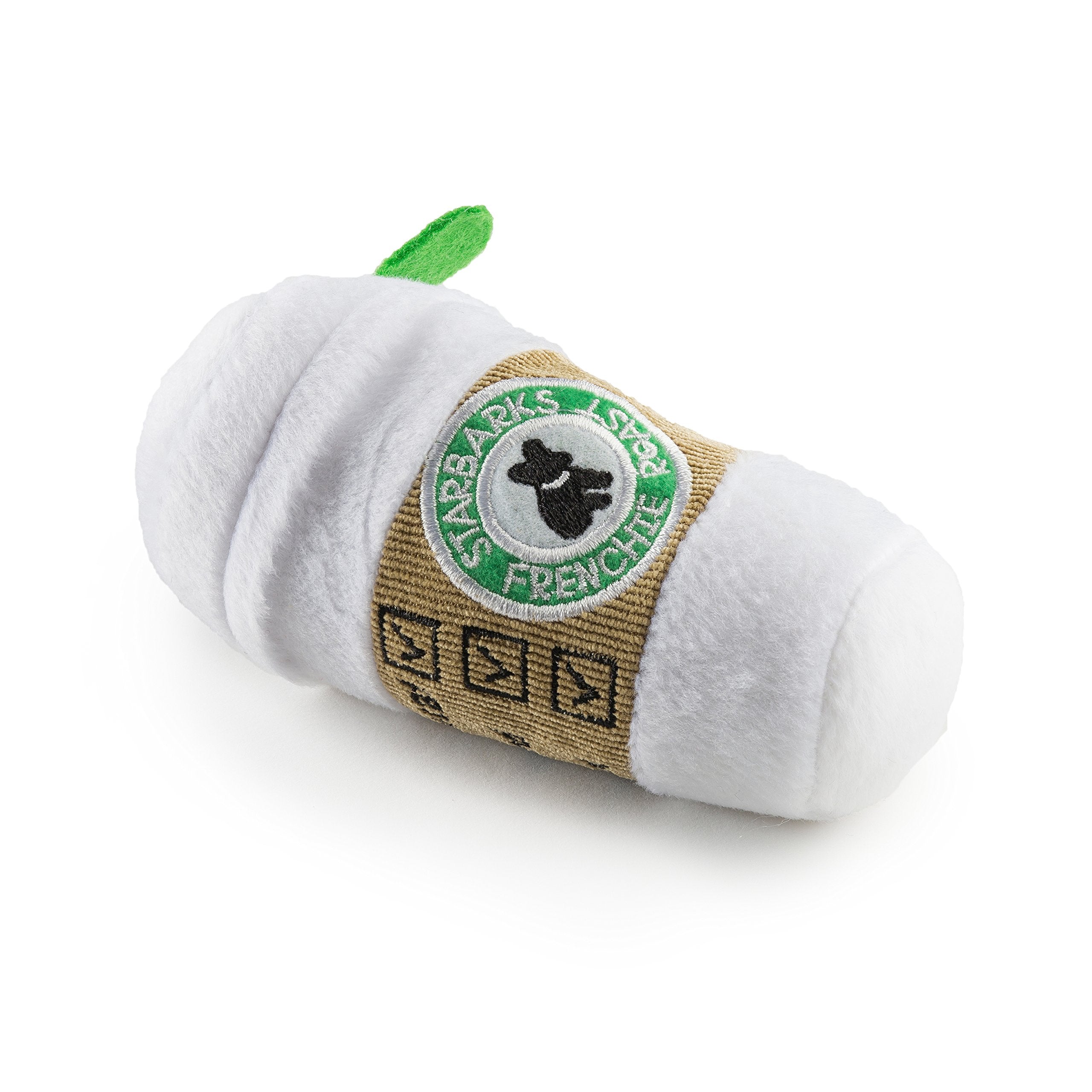 Haute Diggity Dog Starbarks Collection - Soft Plush Coffee Dog Toys With Squeaker And Fun, Colorful, Unique Parody Designs Made From Safe, Machine-Washable Materials For All Dog Breeds & Sizes