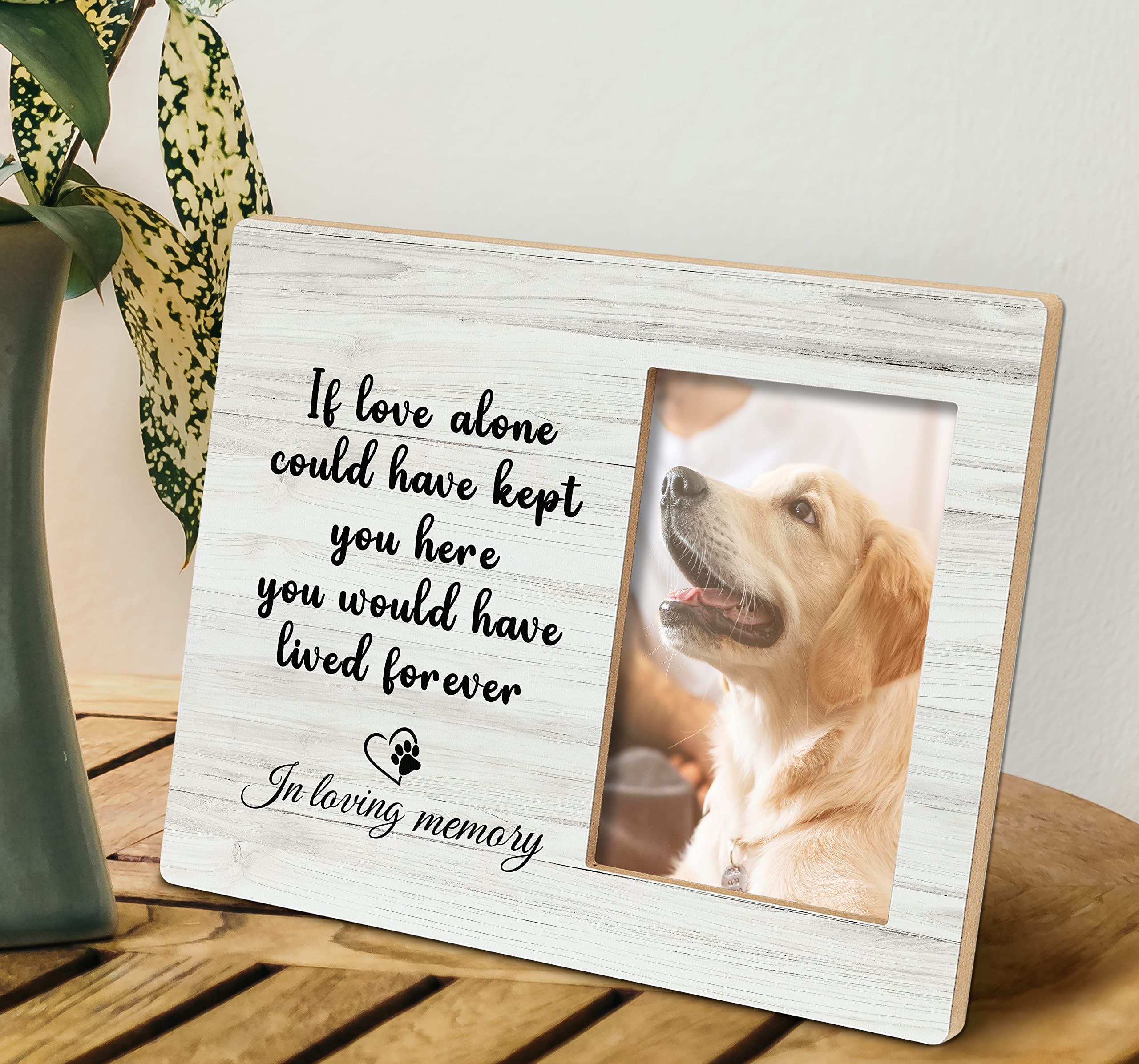 Sradmo Dog Memorial Picture Frame,Dog Frames For Pictures Memorial,Pet Memory Picture Frame,Pet Dog Cat Memorial Photo Frame 4X6