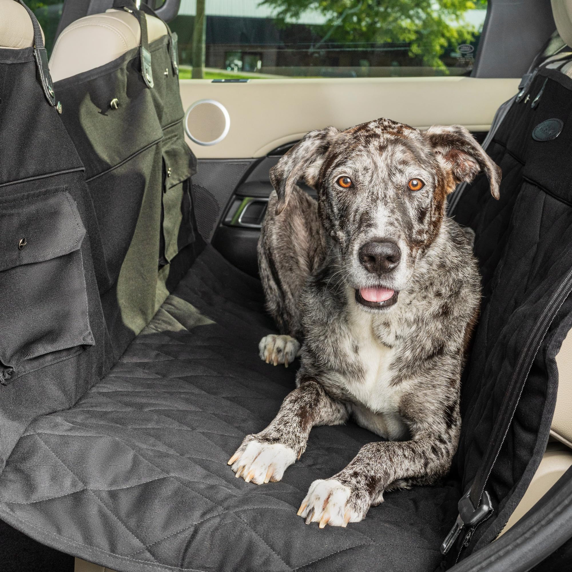 Petsafe Happy Ride Quilted Hammock Seat Cover - Waterproof & Durable - Machine Washable - Fits Most Cars, Trucks & Suvs - Car Se