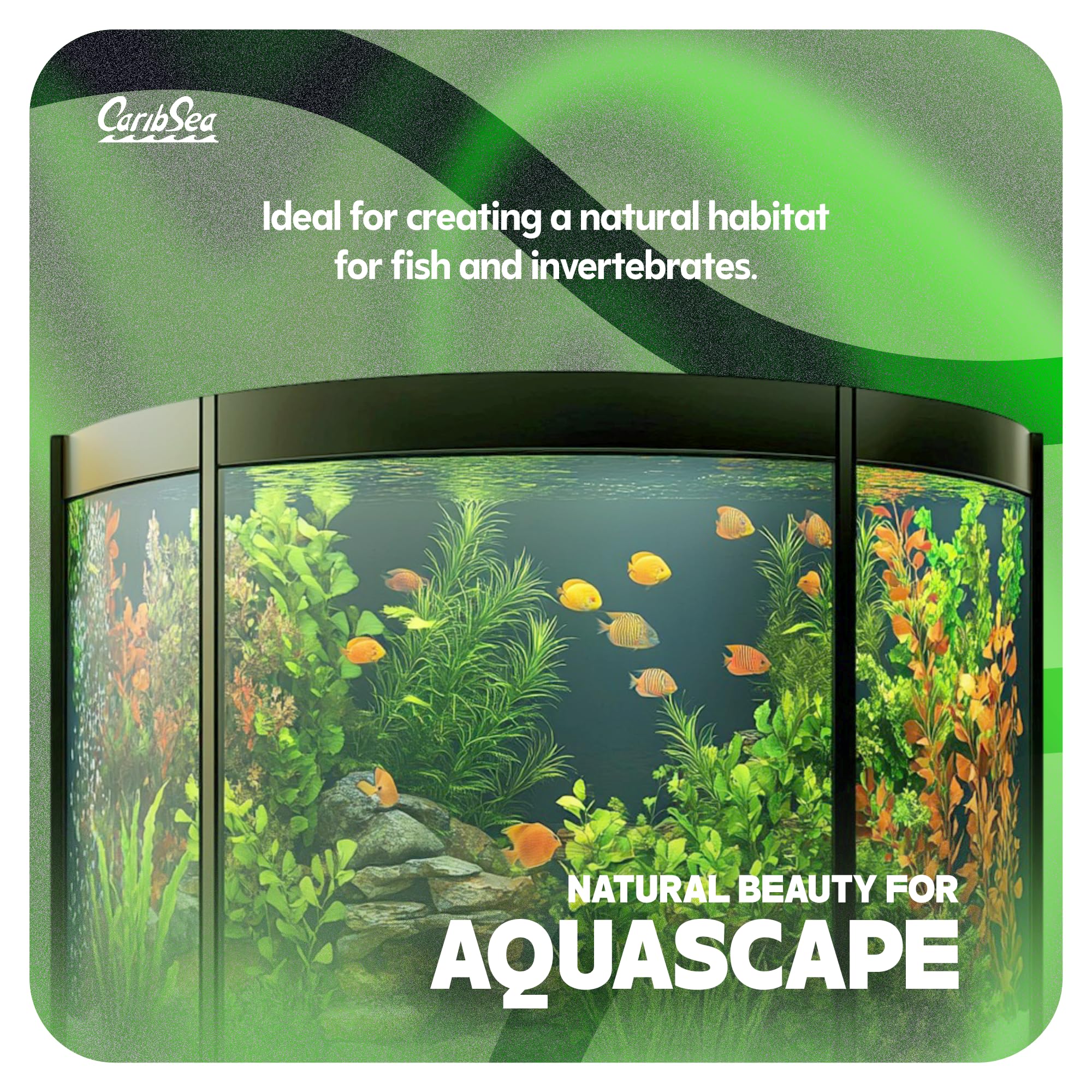 CaribSea Super Naturals Aquascape Sunset Gold - 10 lb - Natural Substrate for Freshwater Aquariums, Perfect for Aquascaping & Cr