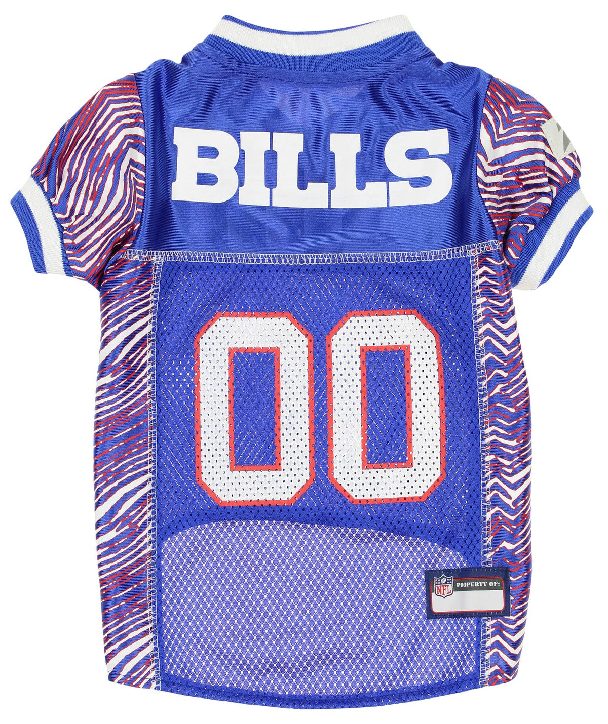 Zubaz Nfl Team Pet Jersey For Dogs, Buffalo Bills, Medium