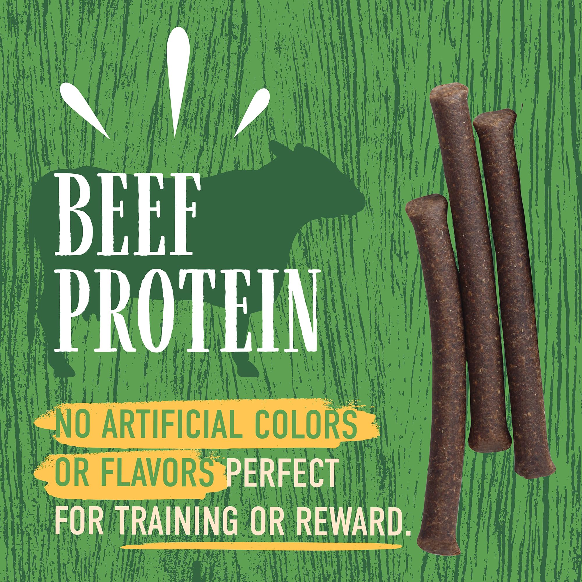 Wholesomes Tanks Jerky Sticks Grain Free Dog Treats, 25 oz, Green