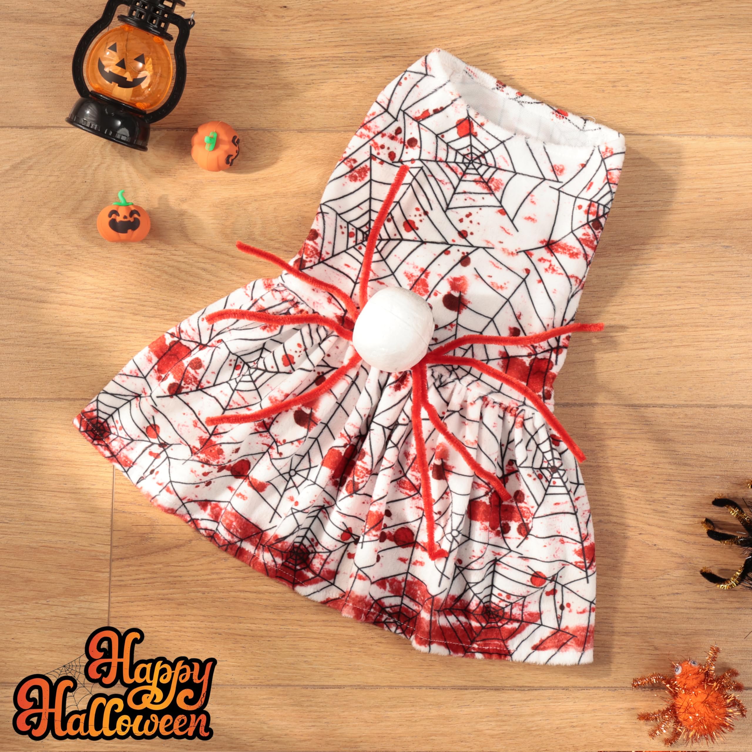 Dog Halloween Dress Skeleton Halloween Costumes For Dogs Funny Halloween Puppy Dresses For Small Dogs Cats L