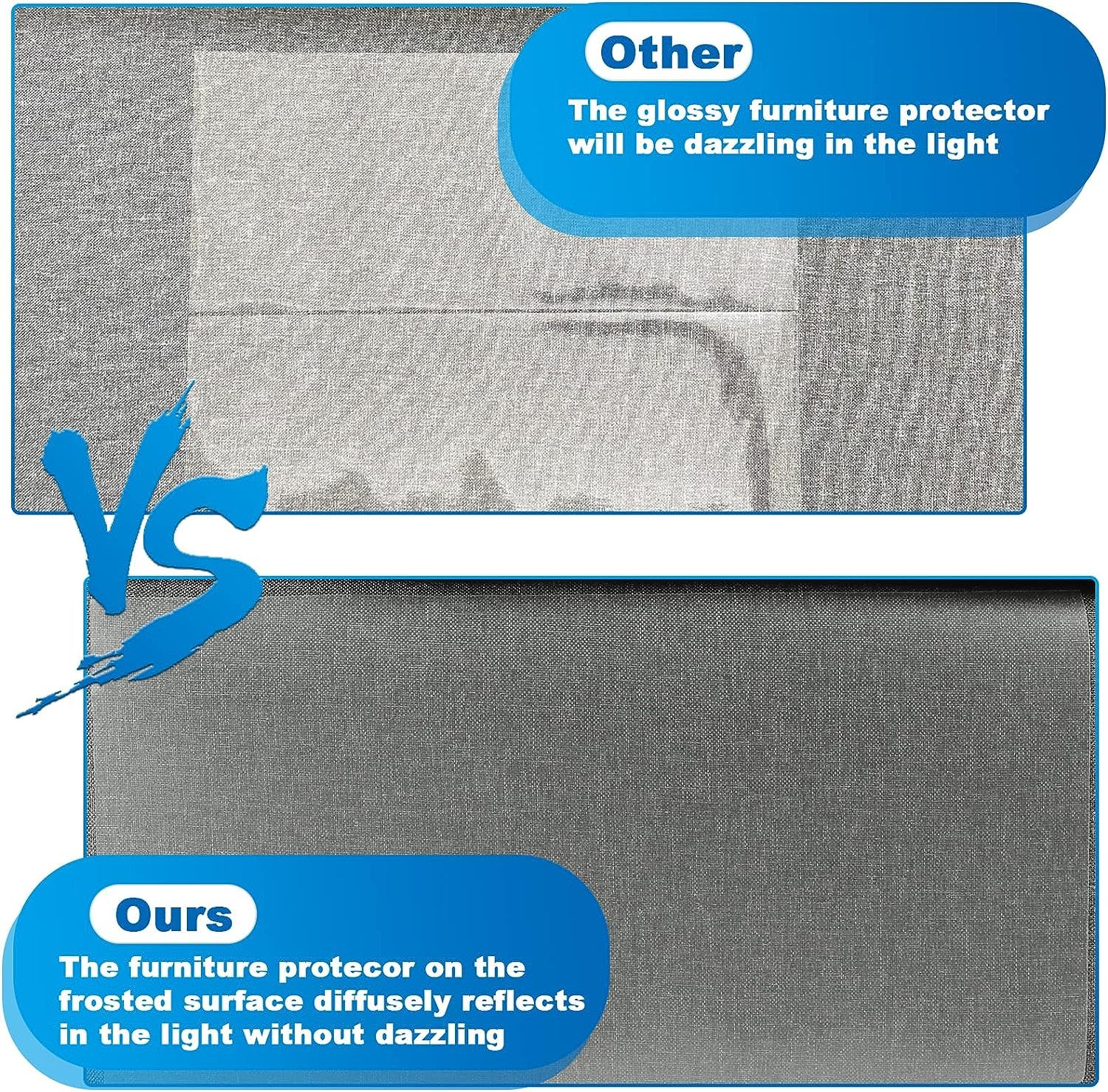 Mioule Cat Scratch Furniture Protector, 18Pcs, Frosted, Large Area Coverage, Easy To Install, Bpa-Free, Environmentally Friendly