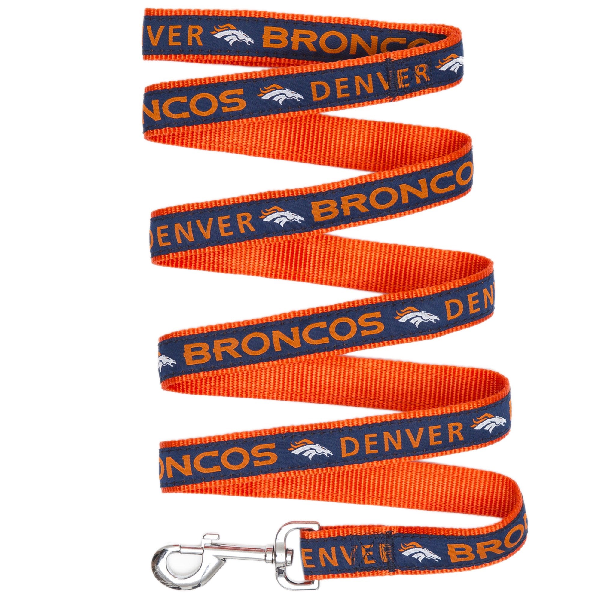 Pets First Nfl Pet Leash, Denver Broncos, Medium