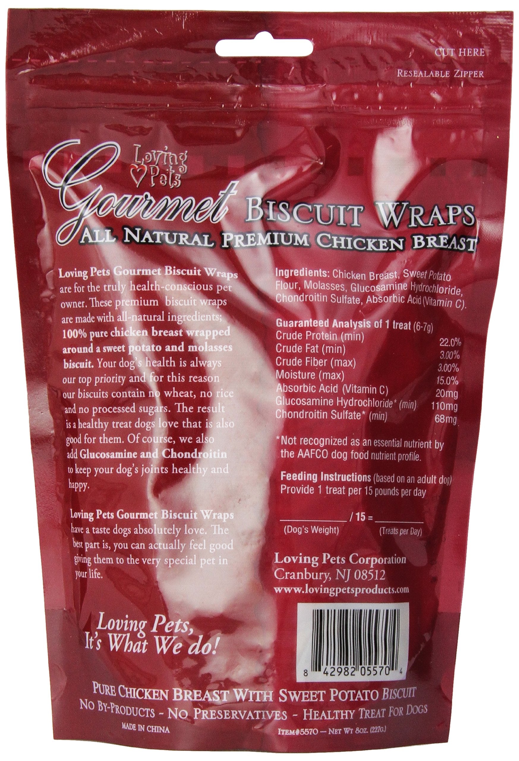 Loving Pets Sweet Potato Biscuit Chicken Wrap (8 oz)