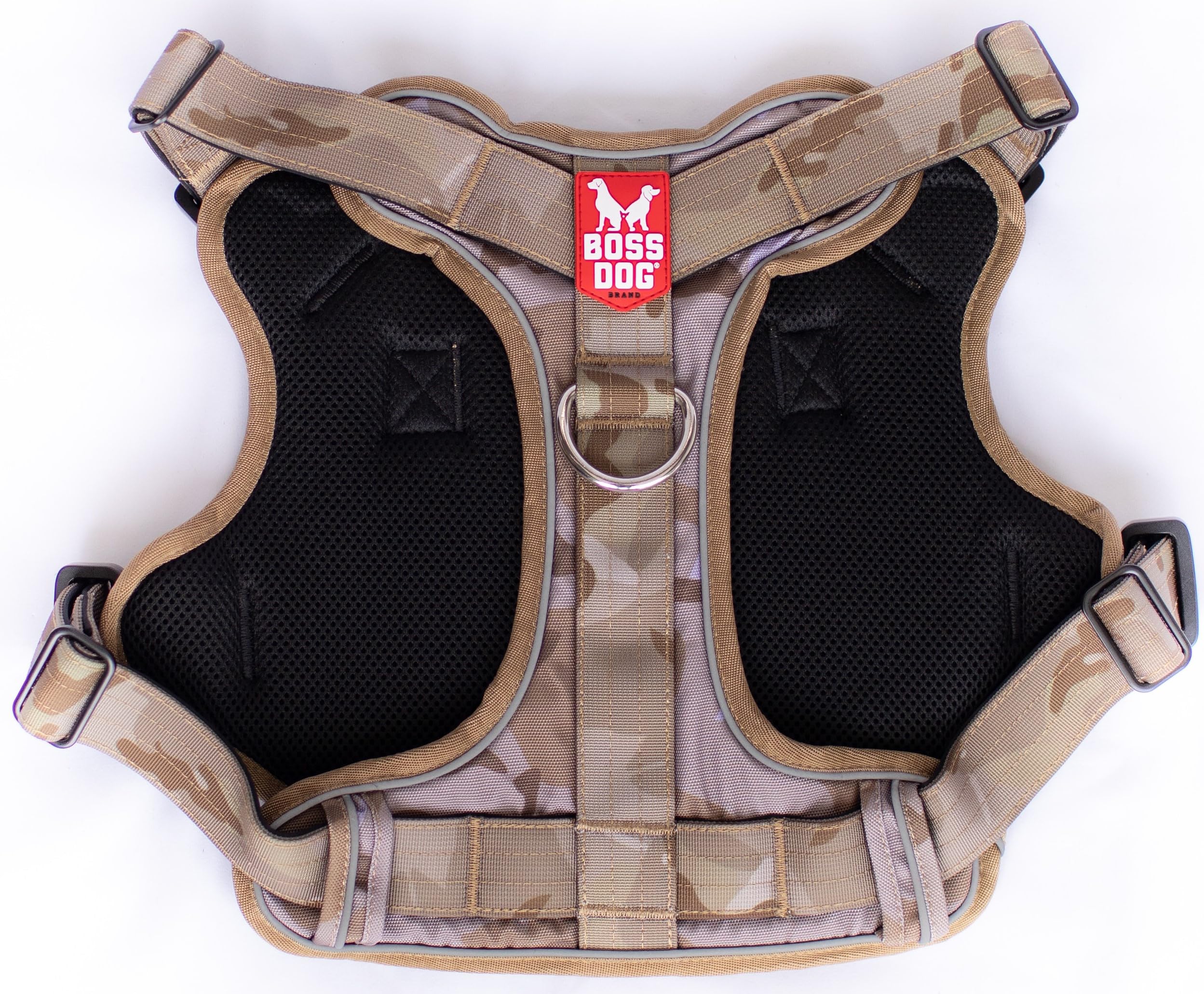 Boss Dog Tactical Harness, Camo, Medium