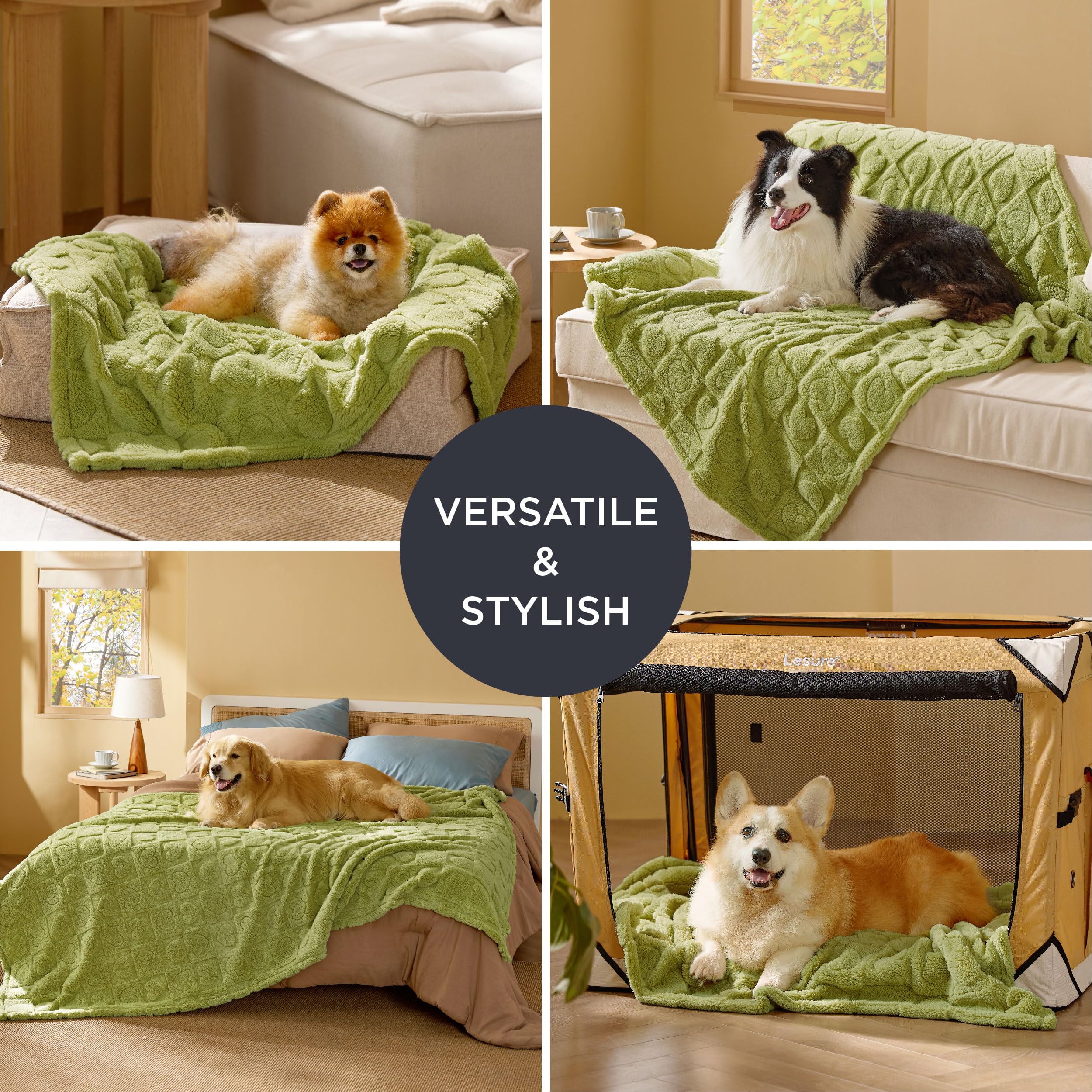 Bedsure Dog Blanket For Large Dogs Washable - Fluffy Fuzzy Puppy Cat Blanket With Premium 300Gsm Coral Fleece Soft For Pet Kitte