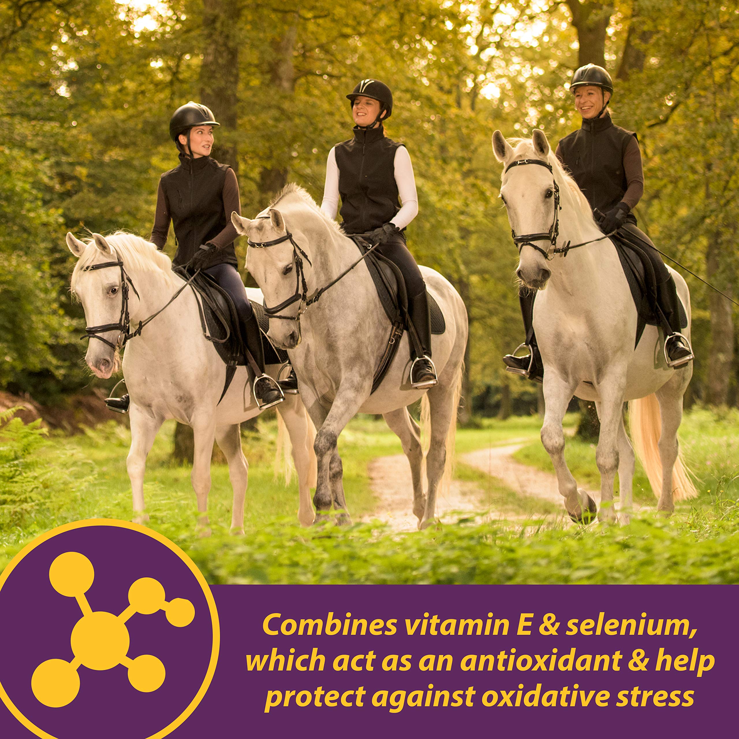 Farnam Horse Health Vita E & Selenium Crumbles Horse Vitamin Supplement, Supports optimal muscle health and antioxidant support,