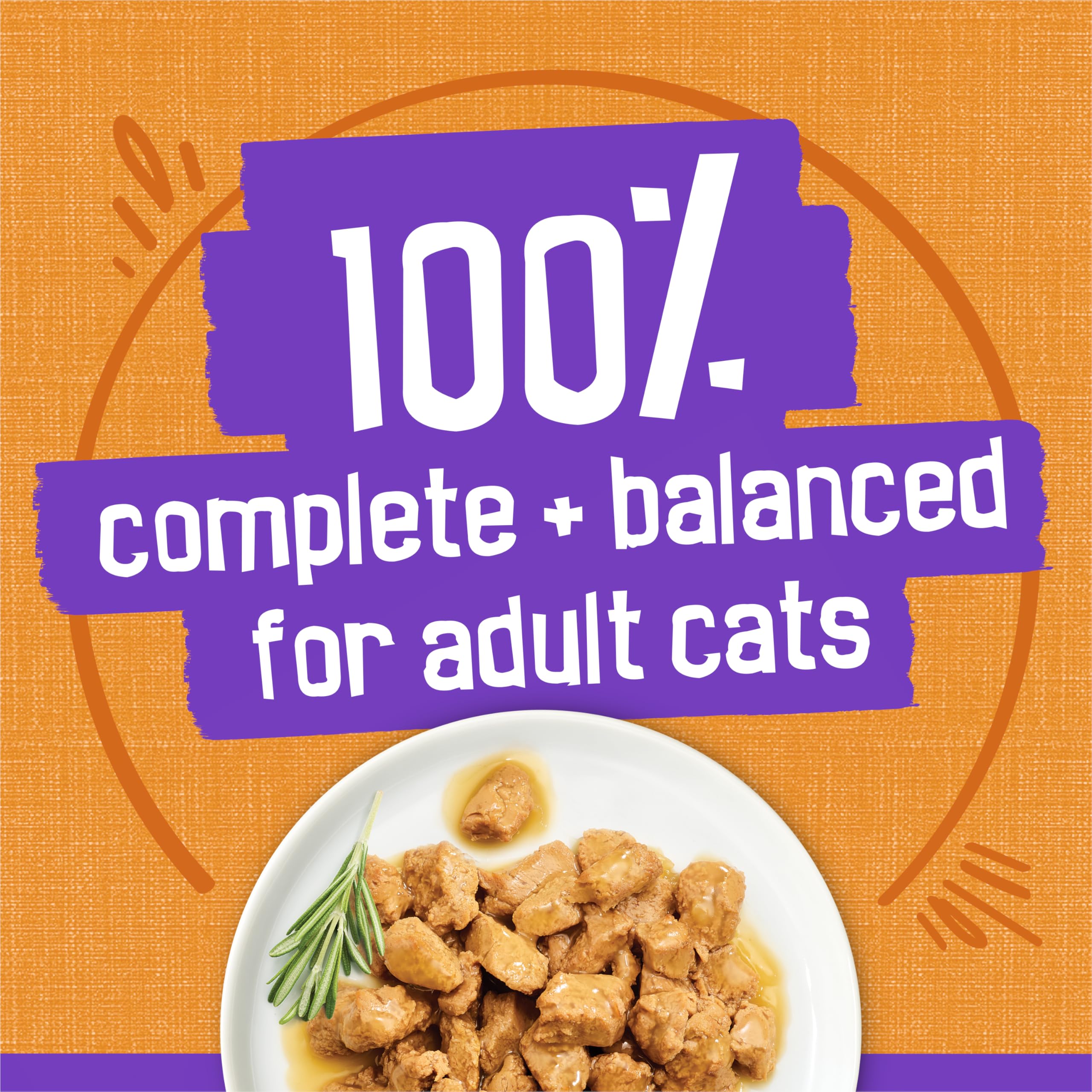 Friskies Wet Cat Food, Meaty Bits Chicken Dinner in Gravy, 5.5 oz Cans, Pack of 24