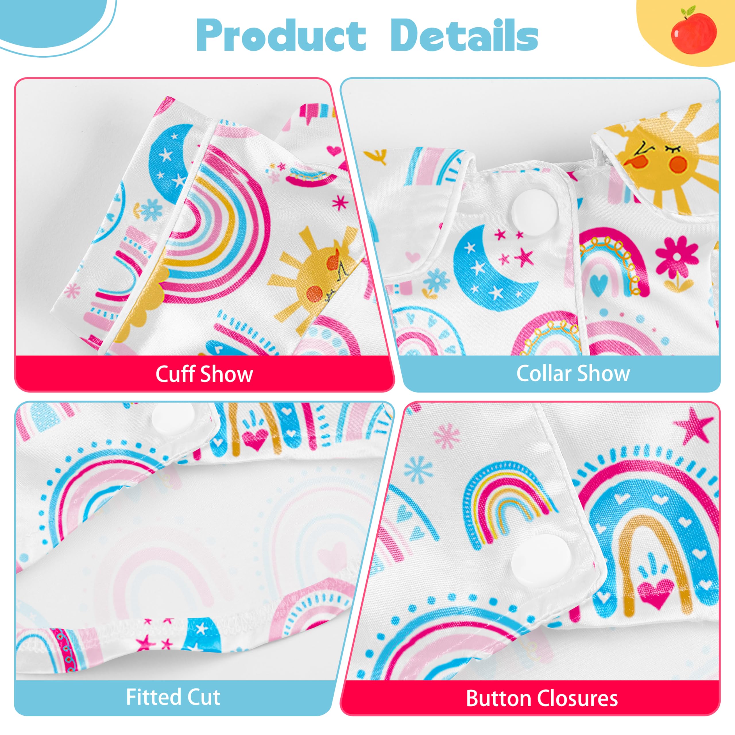 Dog Silk Pajamas Dog Shirts For Small Dogs Satin Pjs Two-Legged Puppy Clothes Lapel Sleepwear Cat Outfit (Boho Rainbow, L)