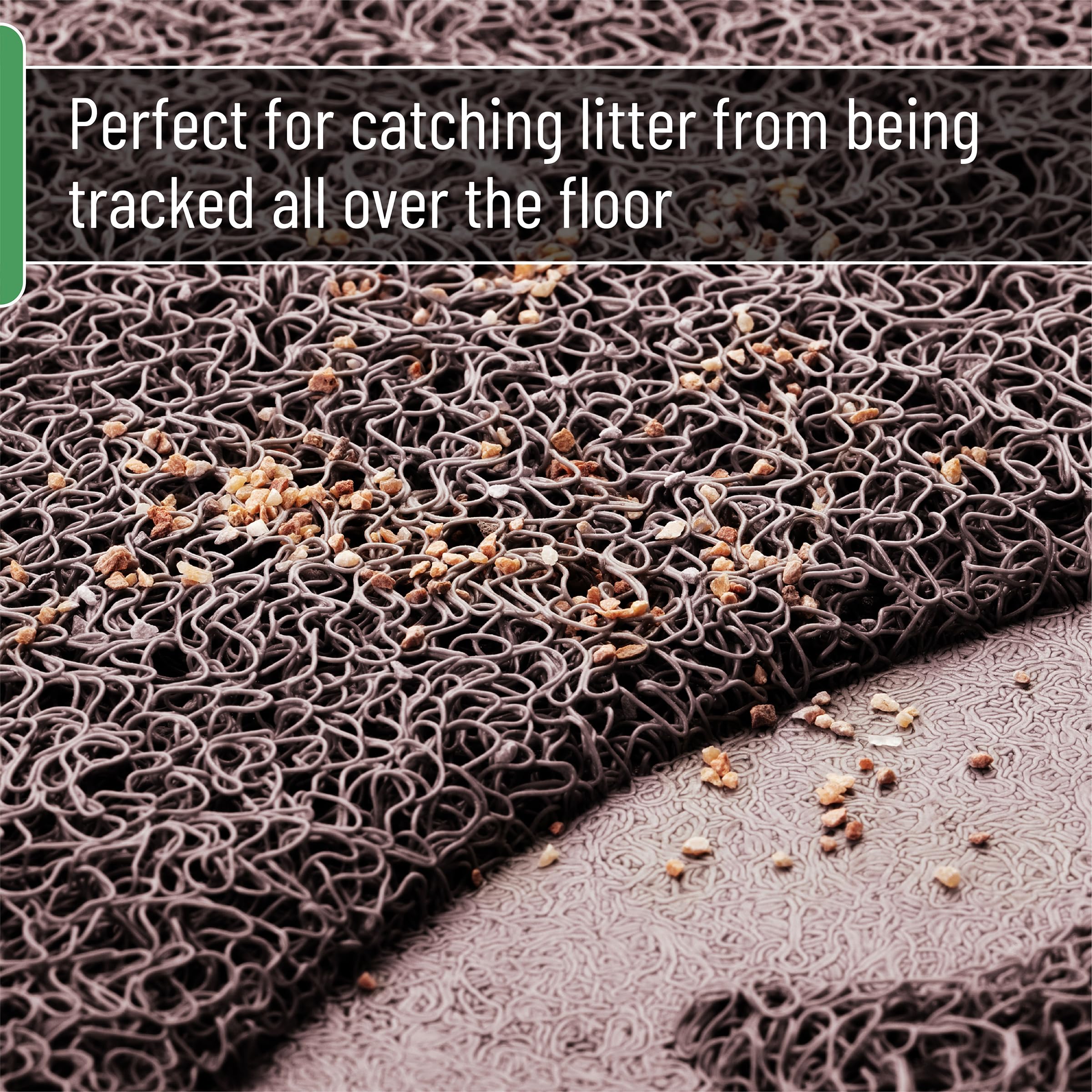 Mr. Pen- Large Cat Litter Mat, 23   x 35   , Brown Cat Litter Box Mat, Cat Litter Mat Litter Trapping Mat, Cat Mats for Litter L