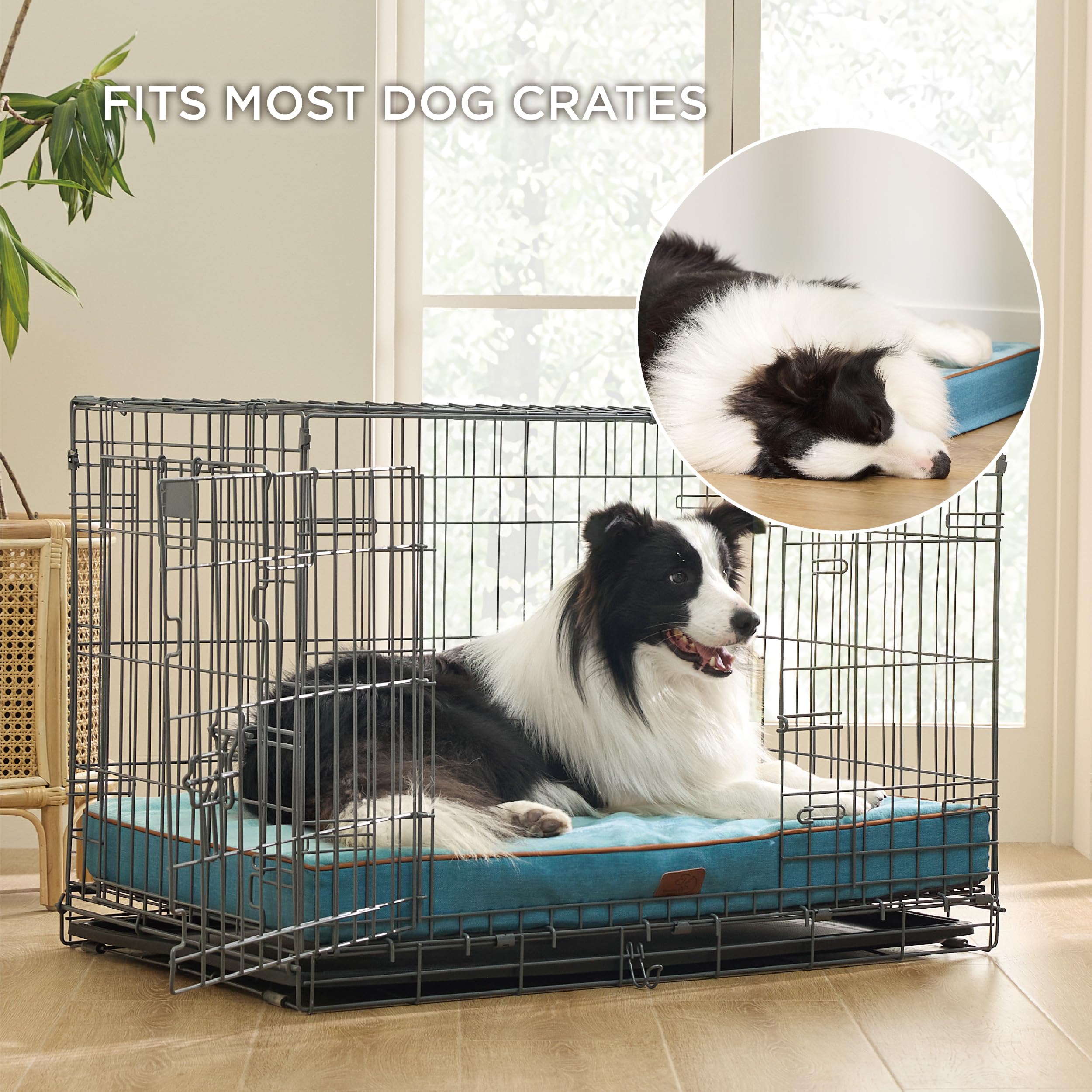 Bedsure Memory Foam Dog Bed Large Sized Dog - Orthopedic Waterproof Pet Beds For Crate With Removable Washable Water-Resistant C