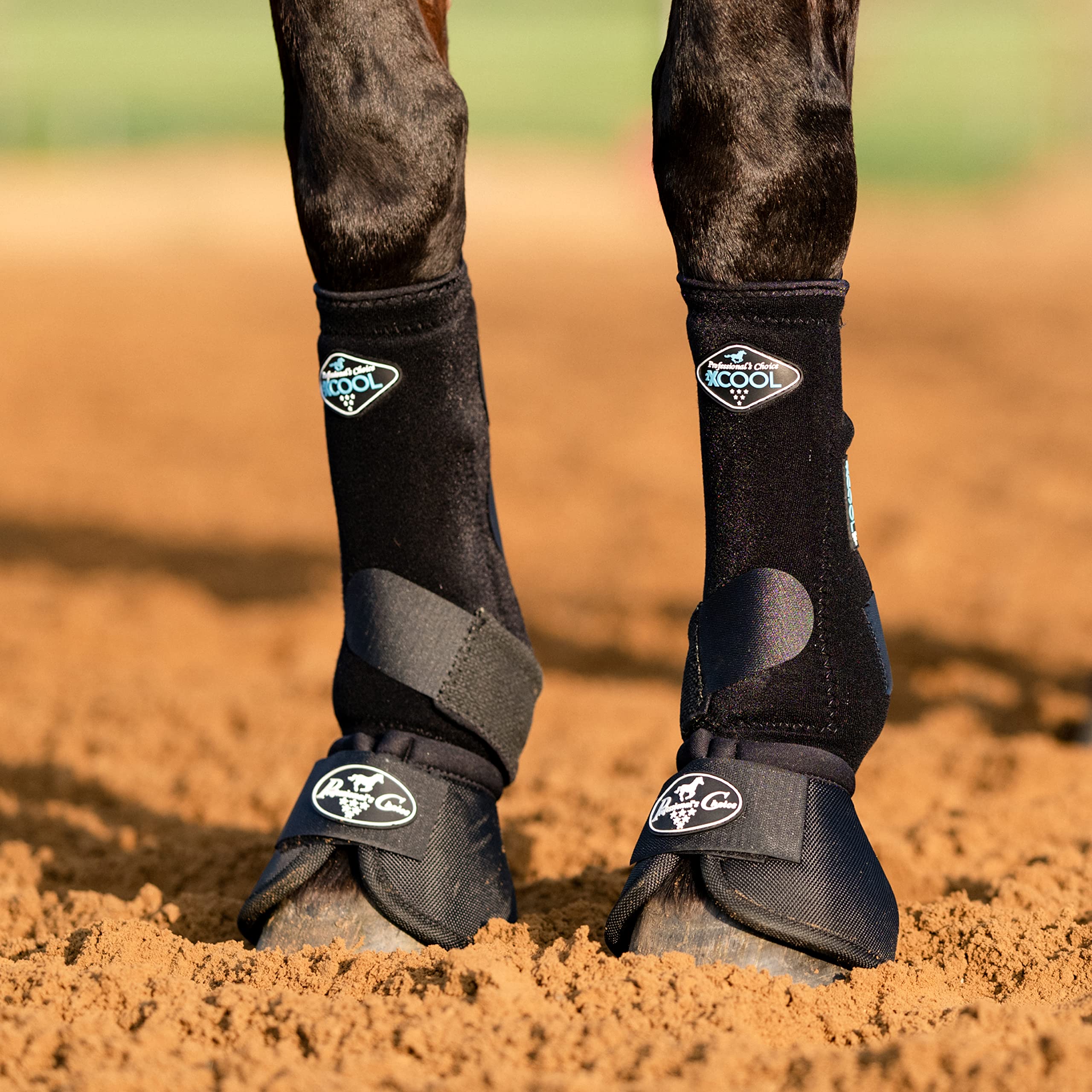 Professionals Choice Equine Ballistic Hoof Overreach Bell Boot, Pair (X-Large, Black)