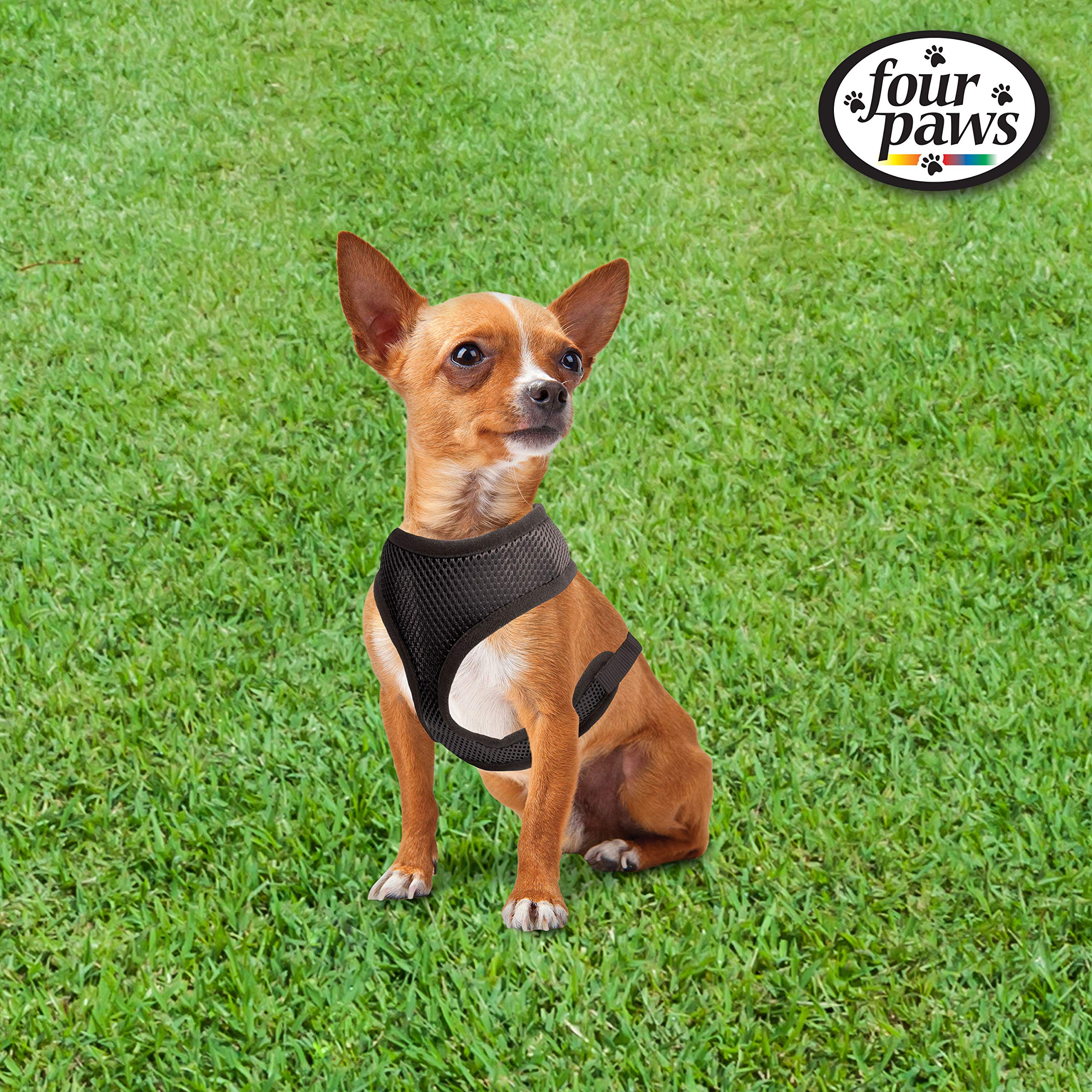 Four Paws Comfort Control Dog Harness Black Small