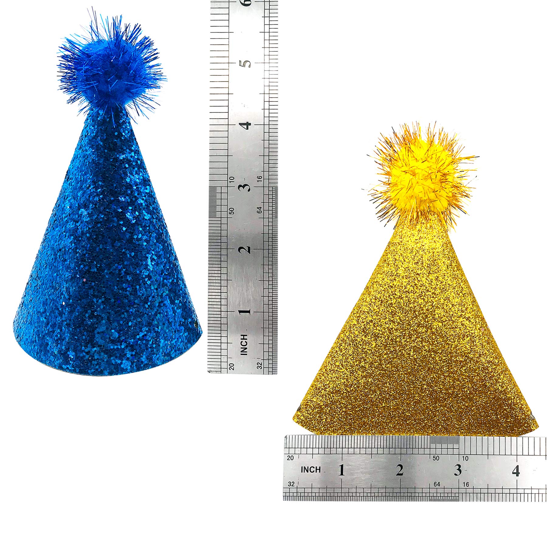 Pet Show 5Pcs Small Dog Birthday Hat Set For Boys Girls Medium Dogs Cat Kitten Puppies Party Hats With 0-9 Numbers 10 Glue Groom