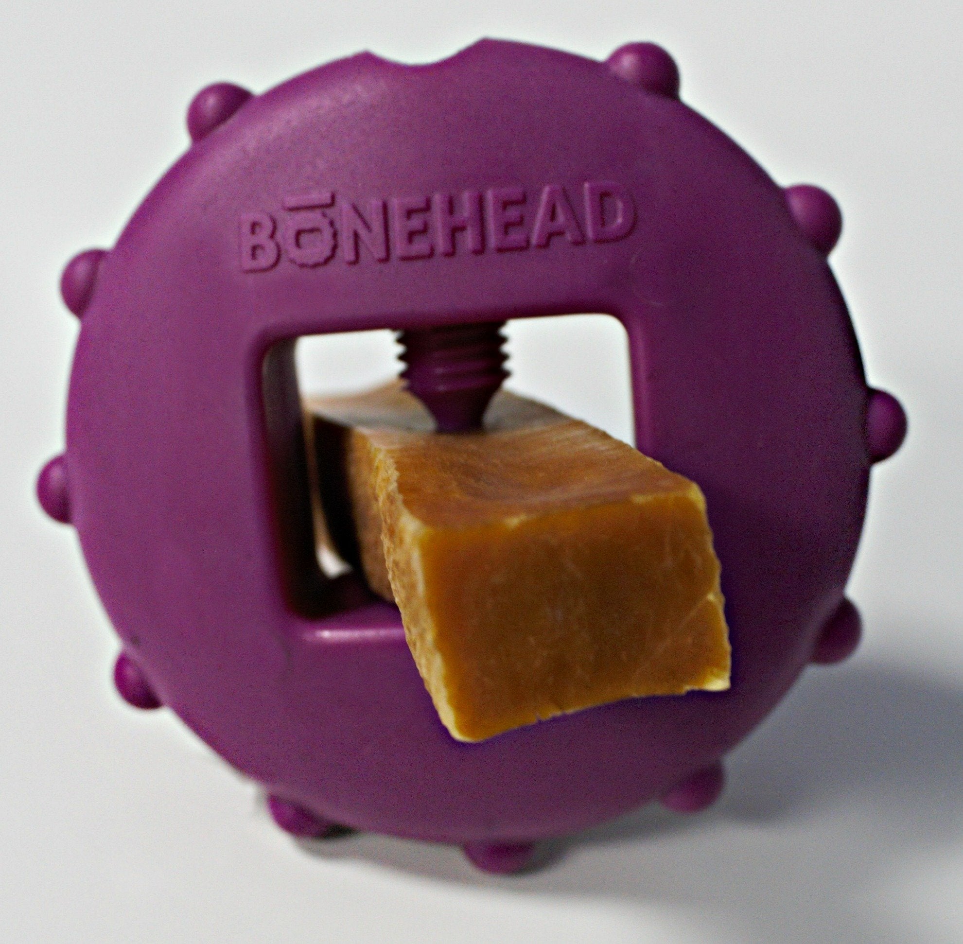 Himalayan Dog Chew Bonehead Small Dog Chew Holder, Secures Chews for Dogs, Chew Smarter and Longer, Stimulate Your Dog, Holds Ya