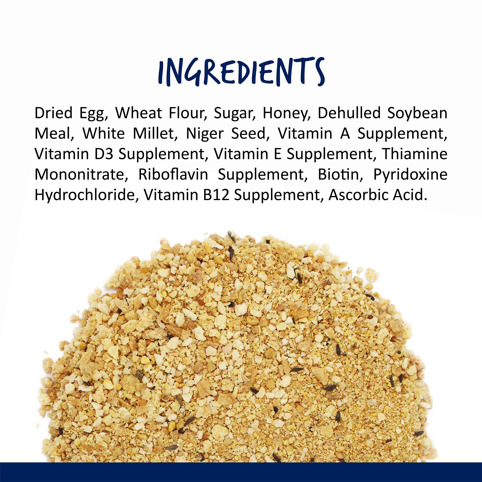 Vitakraft VitaSmart Egg Food for Birds - Daily Supplement for Parrots, Parakeets, Cockatiels, and Canaries - Bird Calcium Supple