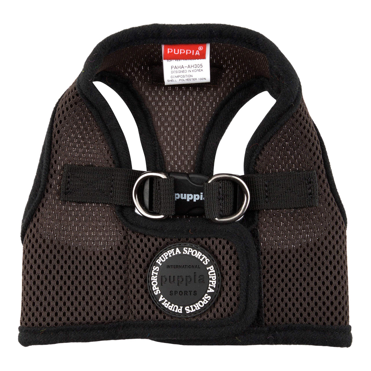 Puppia International Harness Soft B Vest, Medium, Brown