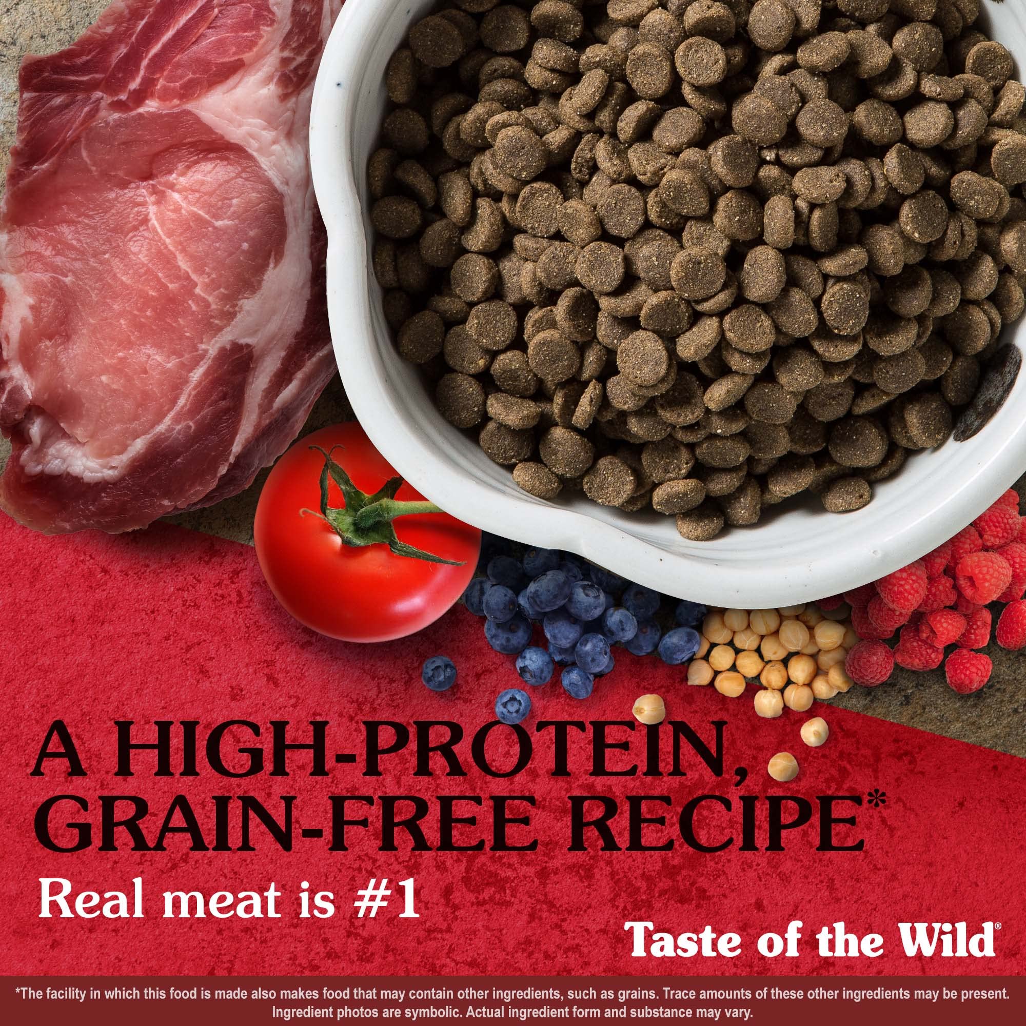 Taste of the Wild Southwest Canyon Grain-Free Recipe with Wild Boar Dry Dog Food, Made with High Protein from Real Meat, and Gua