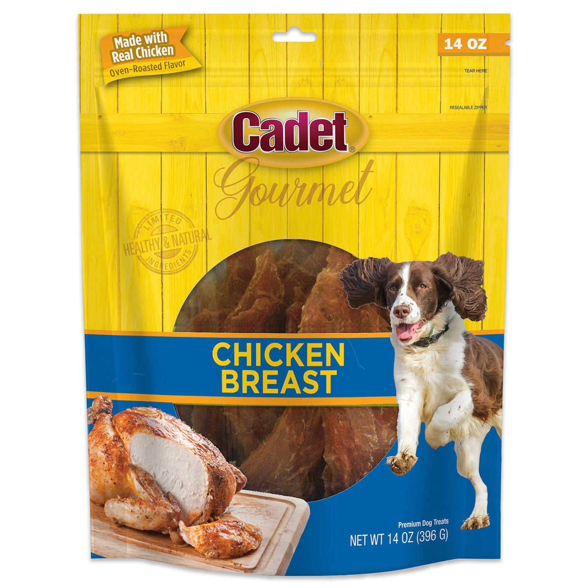Cadet Gourmet Chicken Breast Dog Treats - Healthy & Natural Chicken Dog Training Treats For Small & Large Dogs - Inspected & Tes