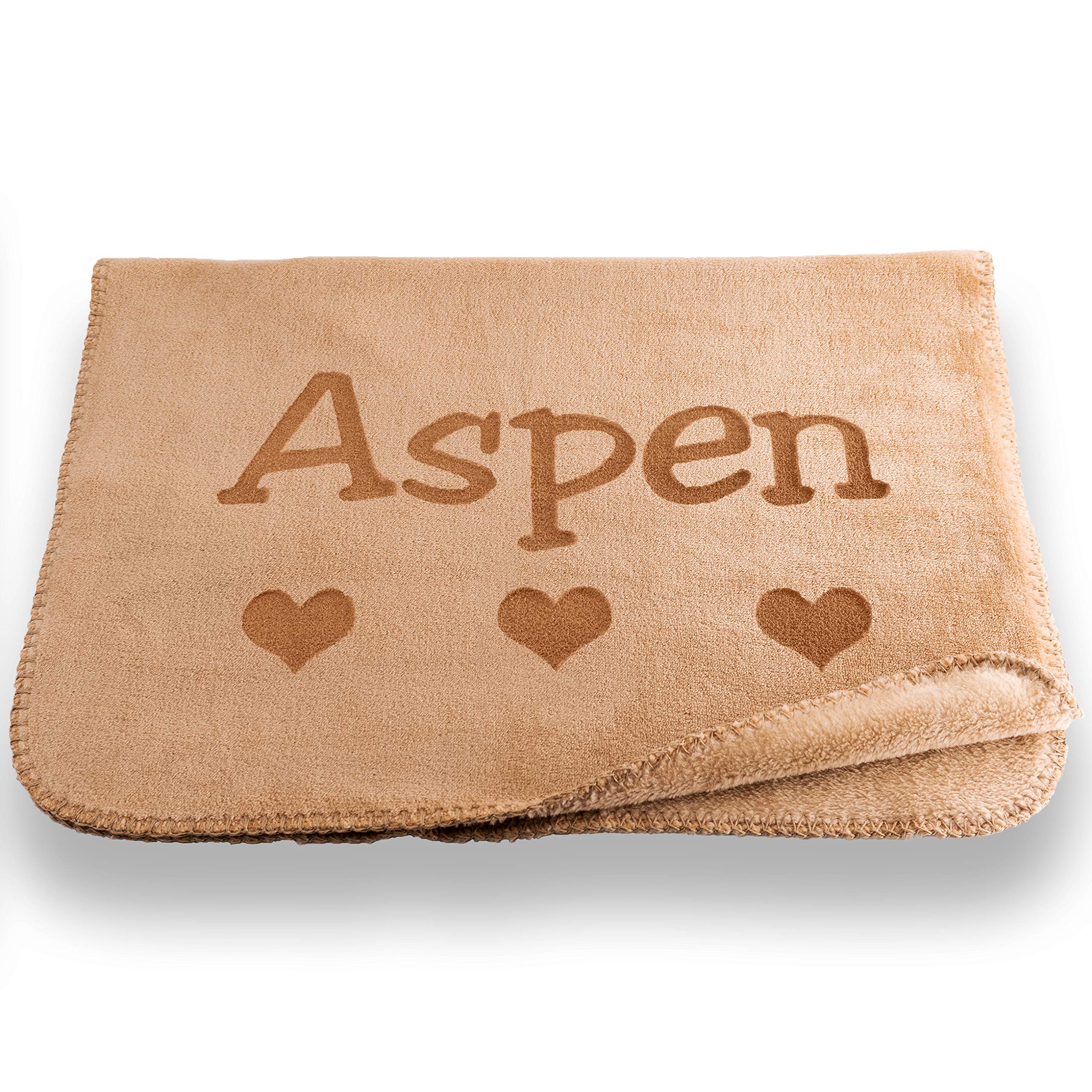 Custom Catch Personalized Dog Blanket - Gray or Beige - Small