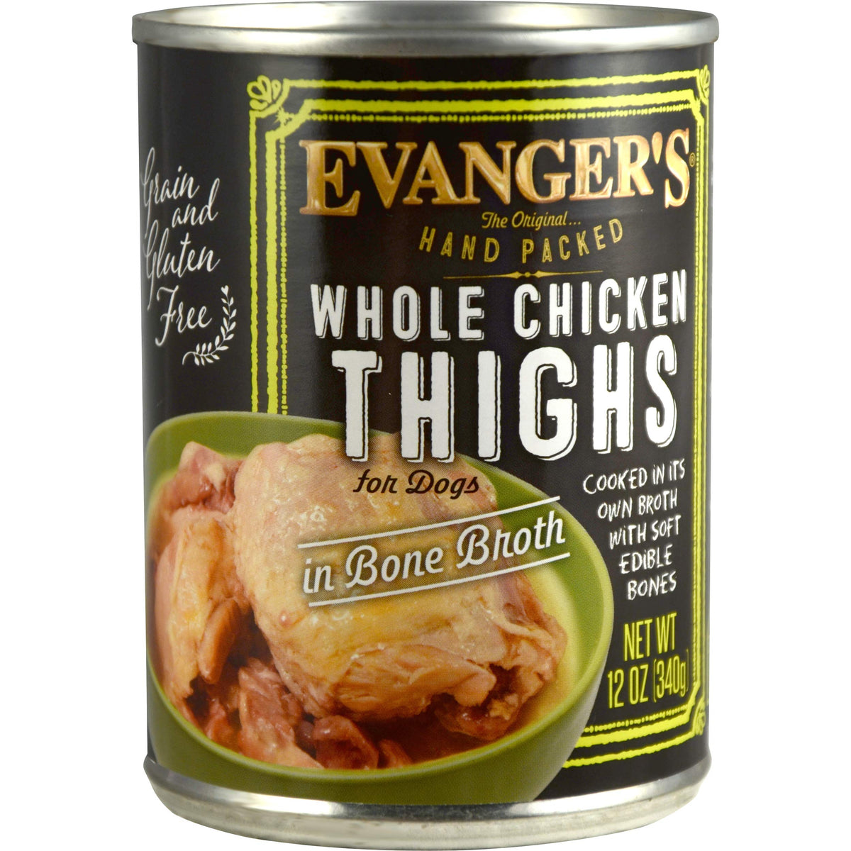 Evanger'S Hand-Packed Whole Chicken Thighs Canned Dog Food 12/12-Oz Cans