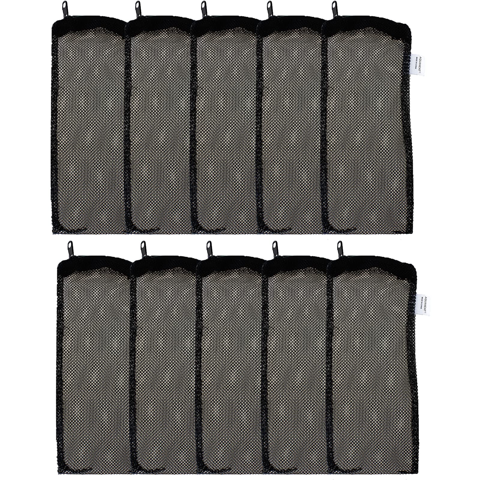 Aquaneat 10Pcs Aquarium Filter Media Bags, Fish Tank Coarse Mesh Bags, 3   X8   /5.5   X8    With Plastic Zipper For Activated C