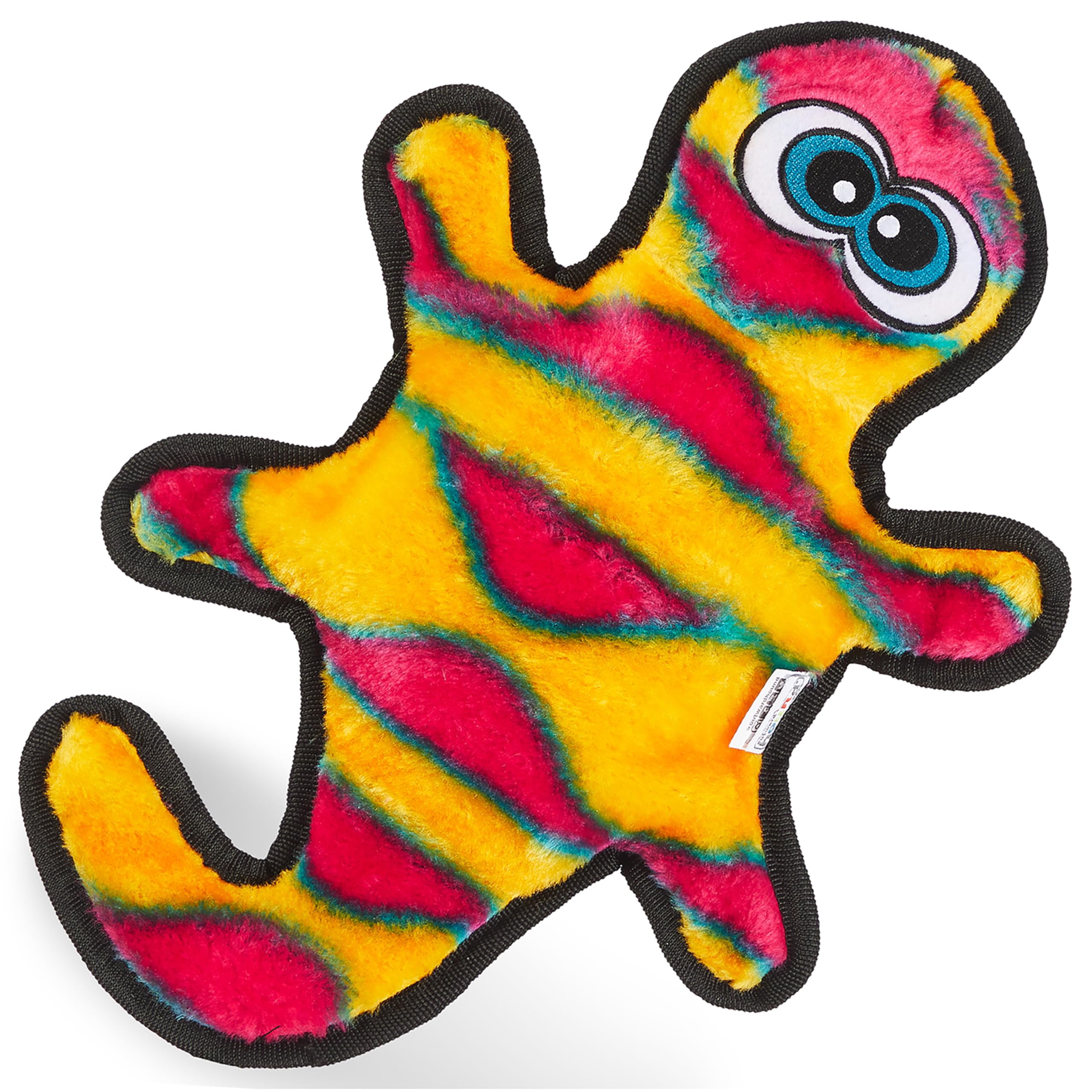 Outward Hound Invincibles Orange Gecko Plush Dog Toy, Medium