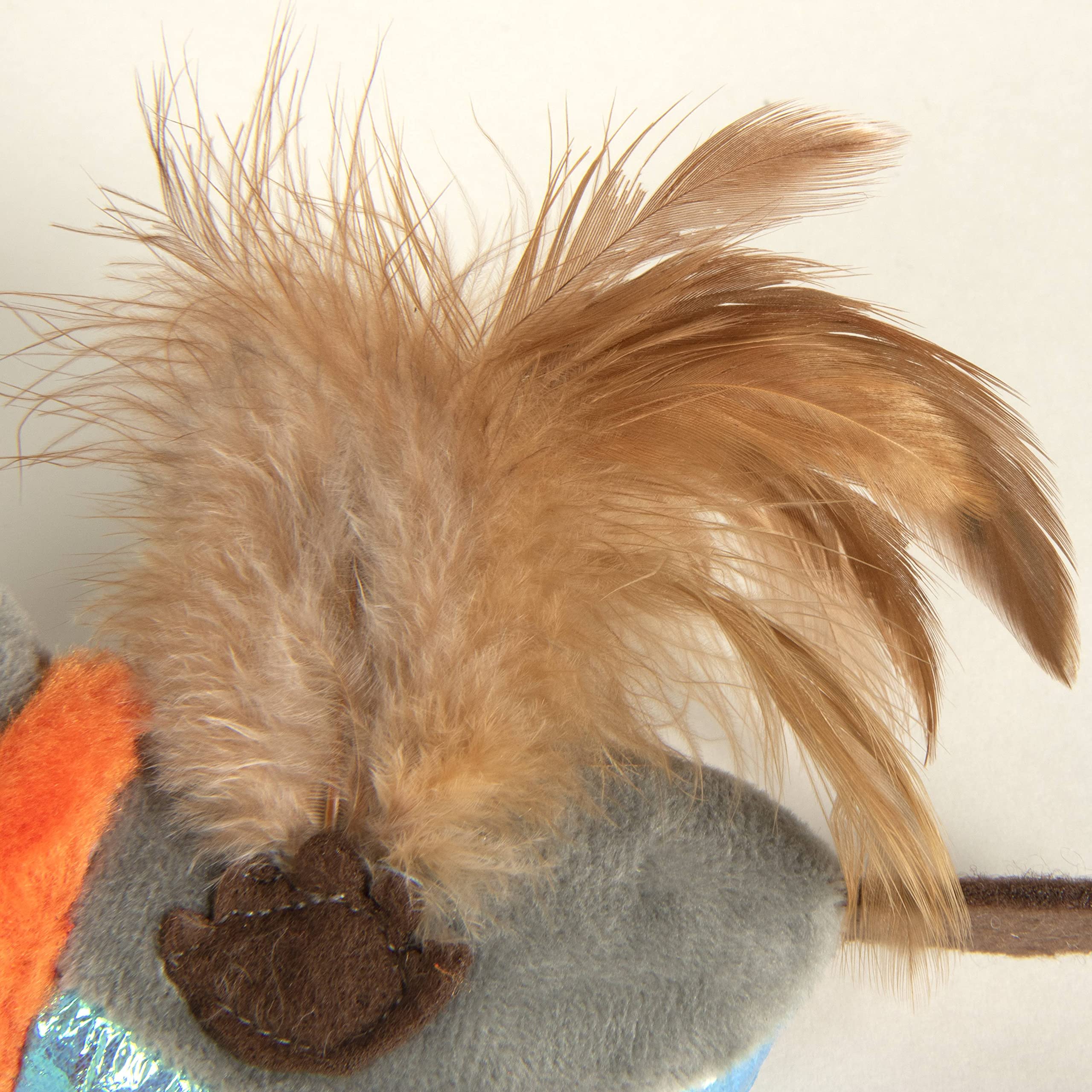 Petlinks Flutter Singer Electronic Sound Cat Toy, Battery Powered - Gray/Blue, One Size