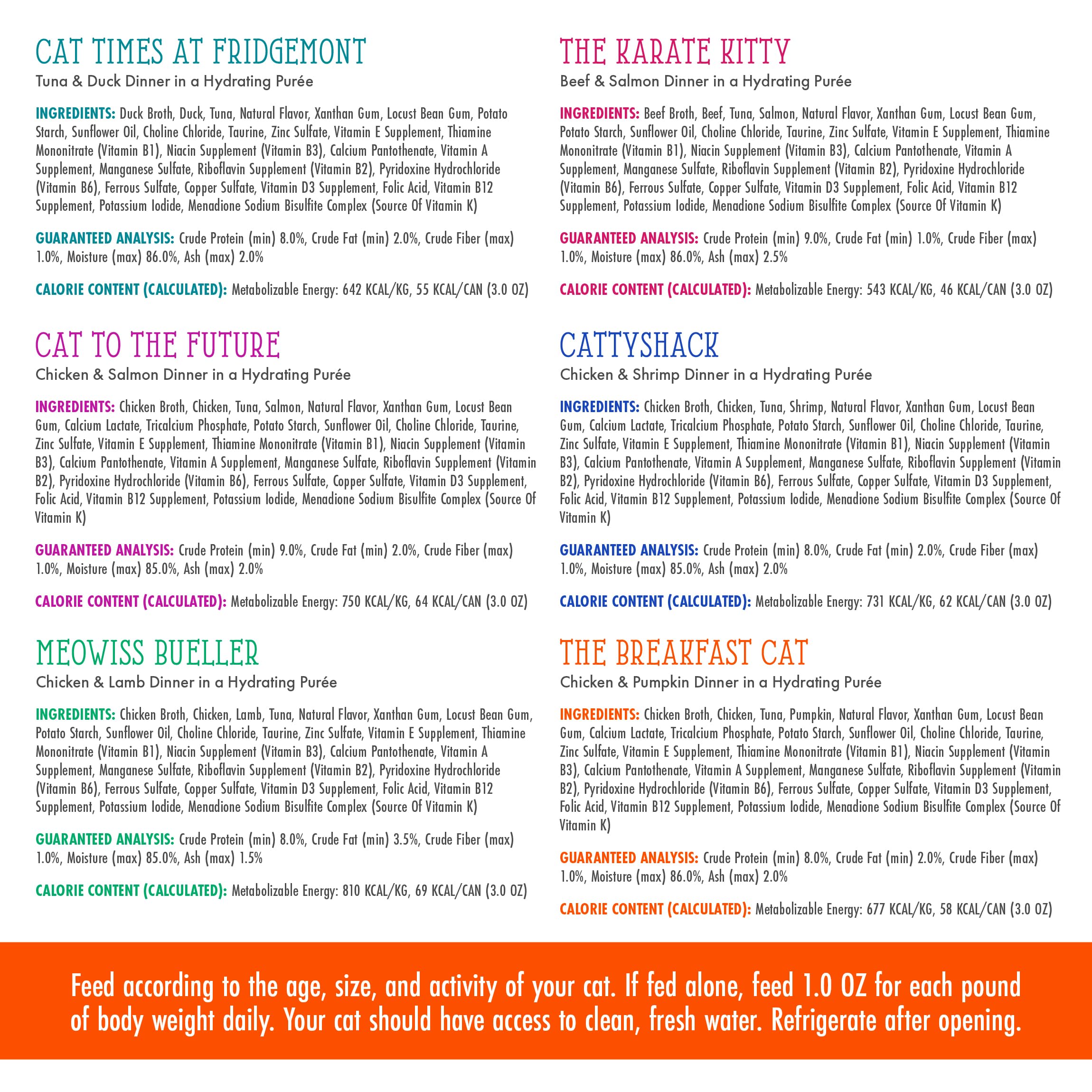 Weruva Cats in The Kitchen Slide N Serve The Brat Pack Variety Cat Food Pouches 3 Ounce (Pack of 12)