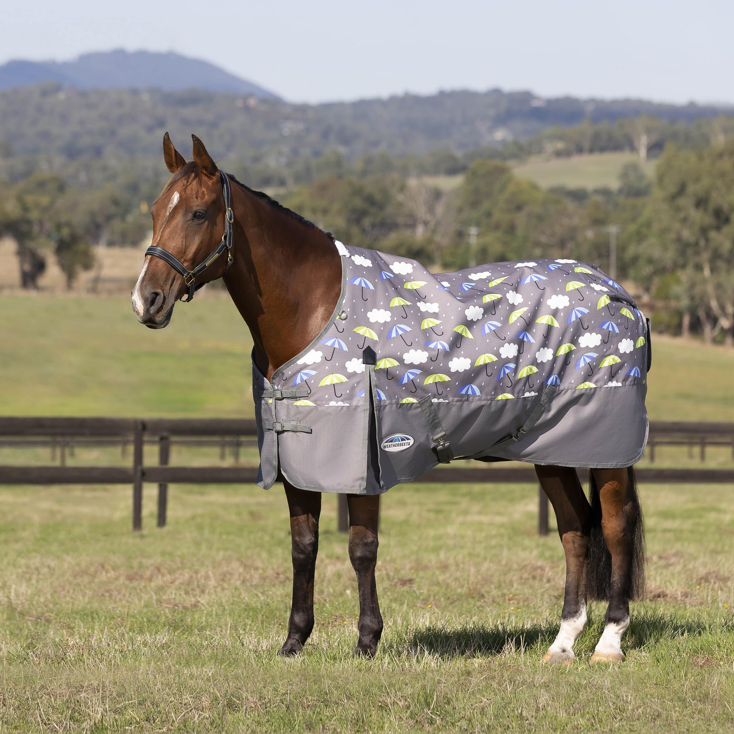 WeatherBeeta ComFiTec Essential Standard Neck Lite, Umbrella Print, 69