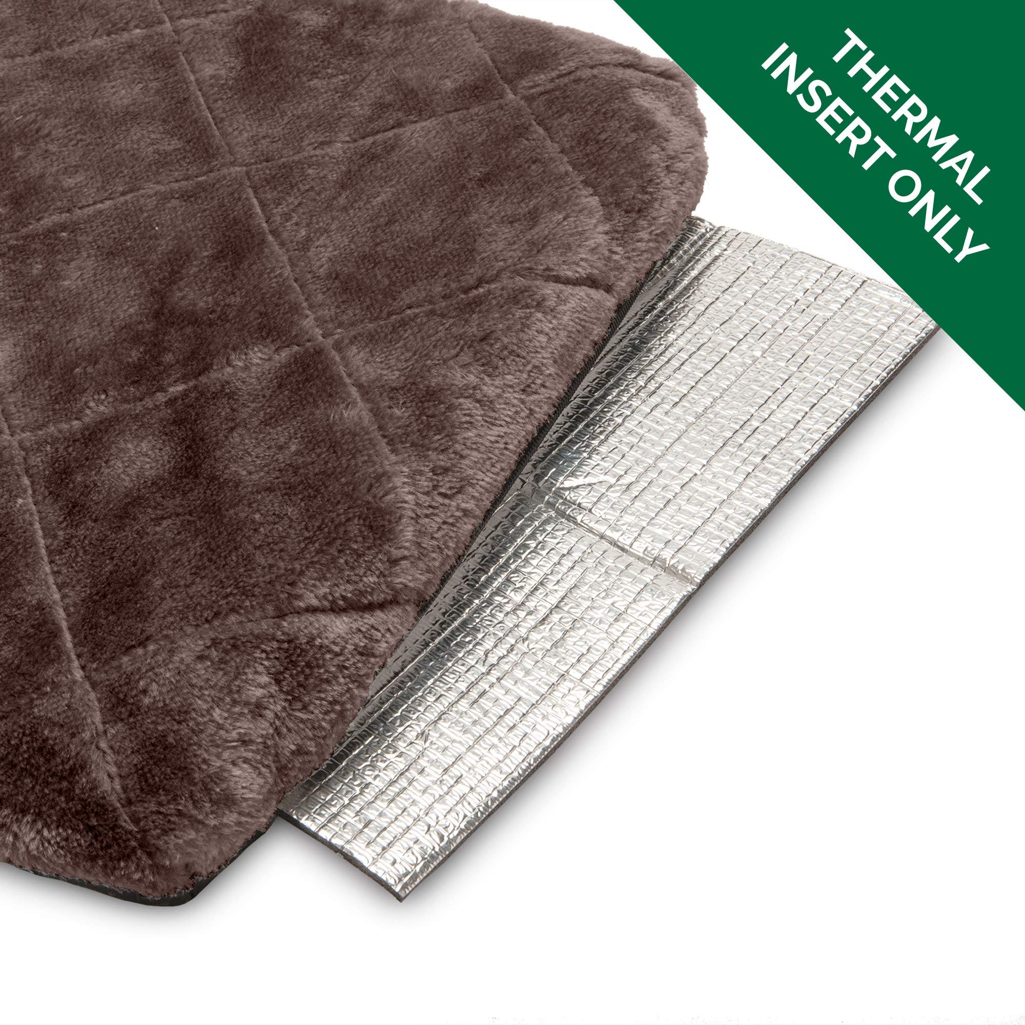 Furhaven Self-Warming Mat For Dogs Beds & Blankets, Electricity-Free & Reflects Body Heat - Thermapup Reflective Thermal Insert - Silver, Small