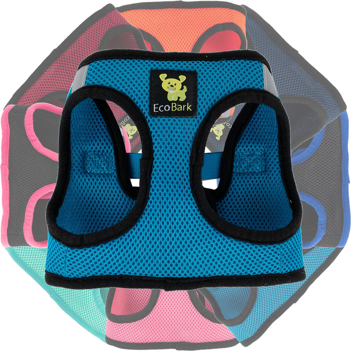 Ecobark Step In Dog Harness Reflective Soft Ultra Padded Mesh Dog Harnesses For Xxs, Xs, Small, And Medium Dogs Eco-Friendly Comfort Secure Halter No Pull Adjustable Pet Vest (Xxxs, Teal)