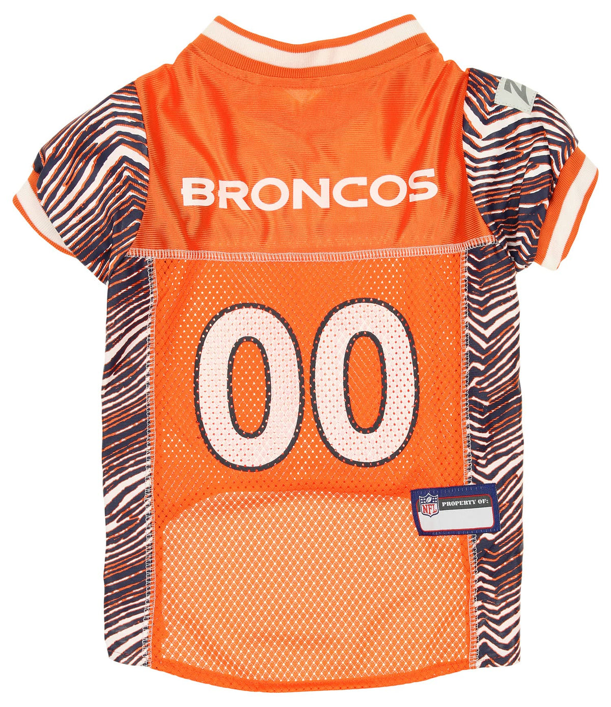 Zubaz Nfl Team Pet Jersey For Dogs, Denver Broncos, X-Small