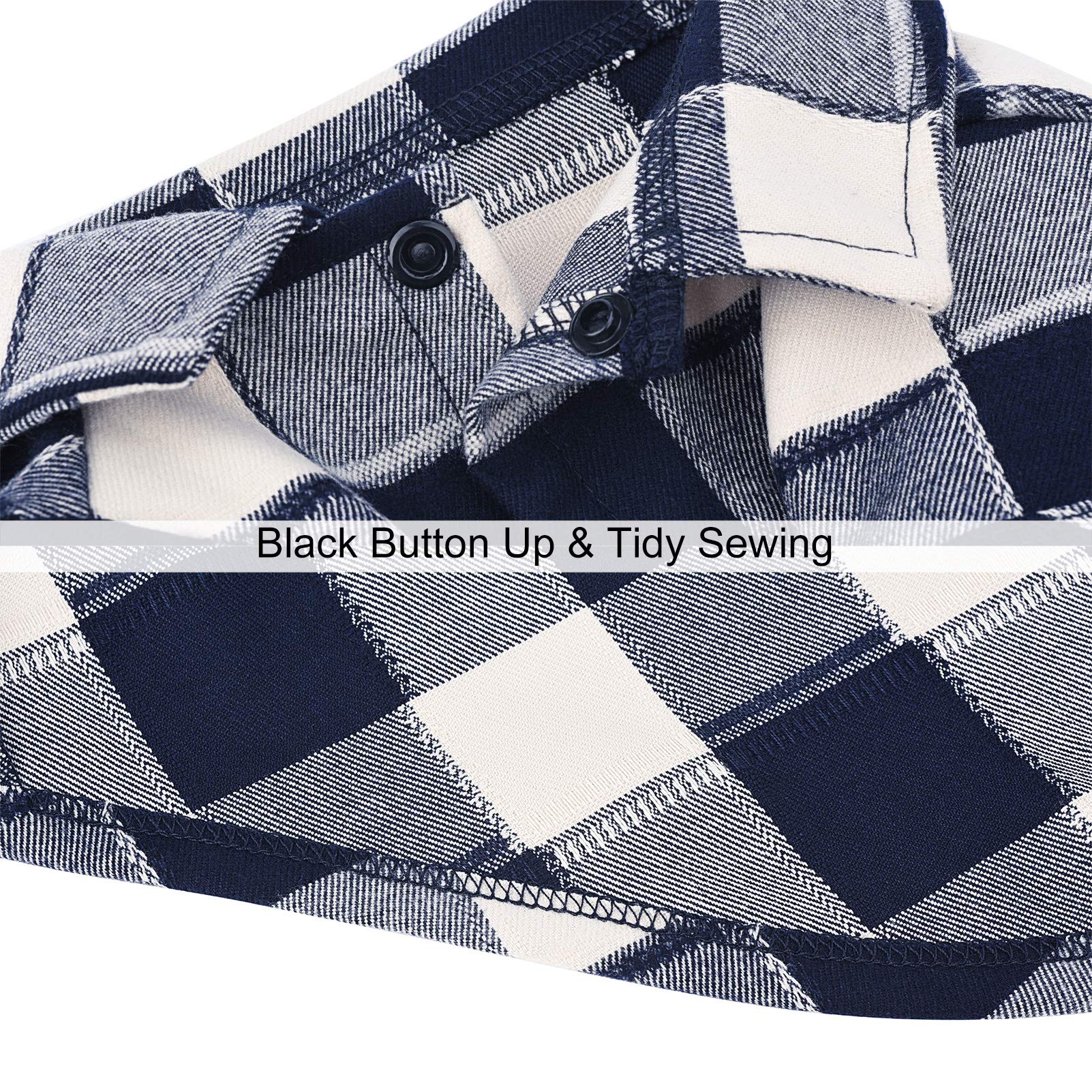 Ctilfelix Dog Shirt Plaid Puppy Clothes For Small Medium Large Dogs Cats Boy Girl Kitten Soft Pet T-Shirt Breathable Tee Outfit Adorable Grid Apparel Halloween Thanksgiving [Blue#1; Xs]