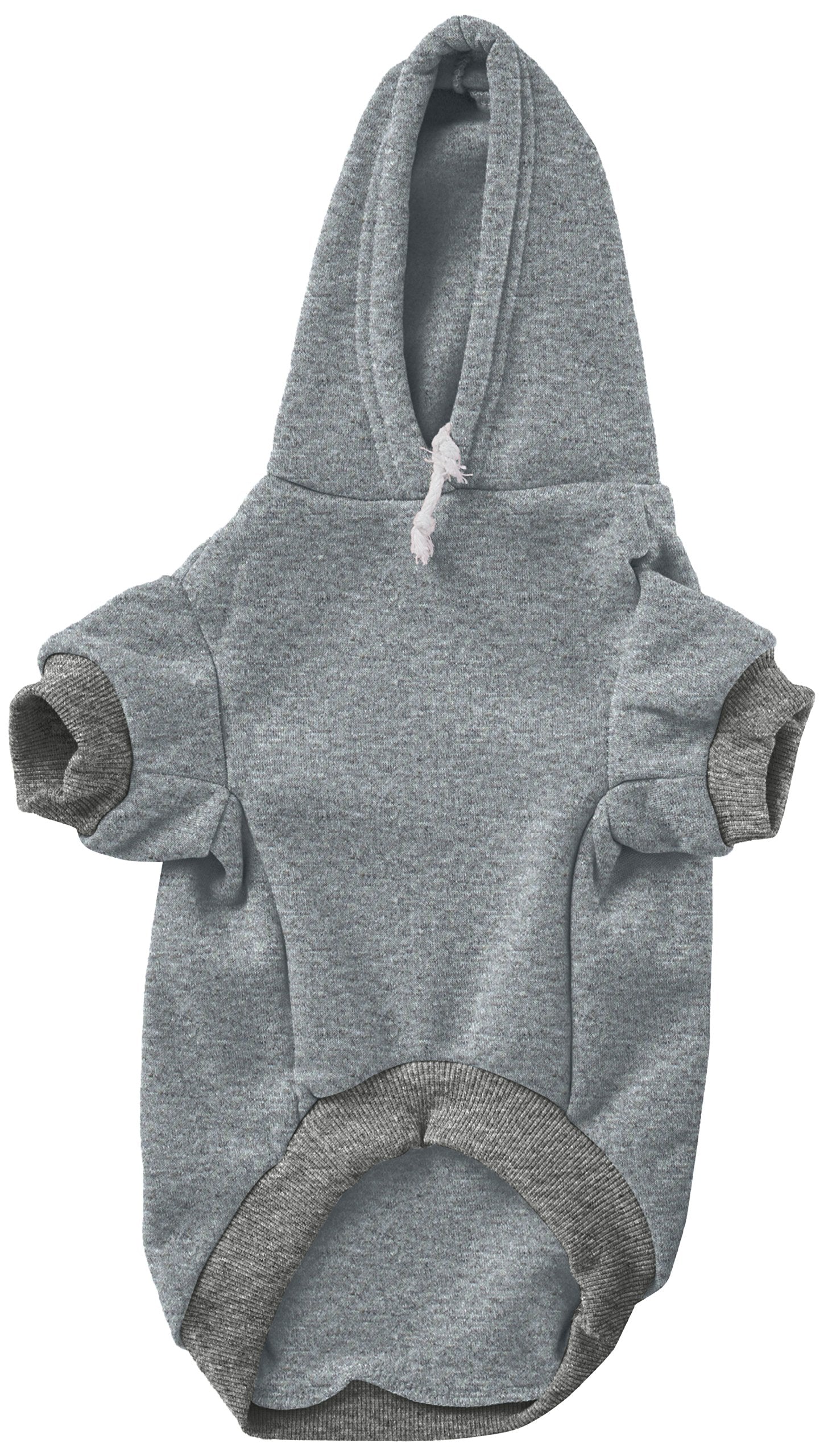 Pet, Dog & Cat Hoodie Rhinestone, &quot;Evil&quot; Gray XL (14-20 lbs.)