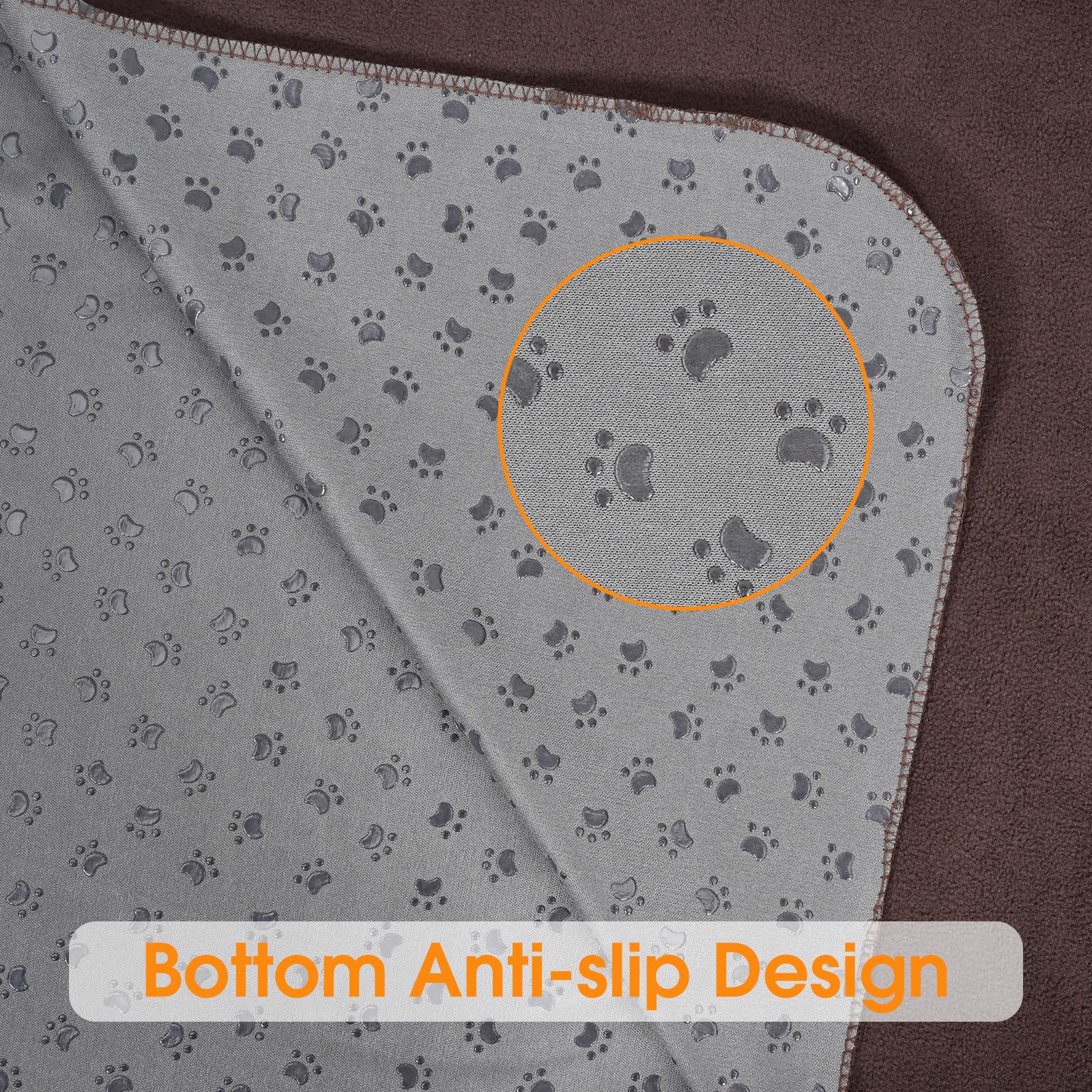 Extra Large Reusable Dog Pee Pad, Washable Pet Whelping Mat With Non-Slip Puppy Playpen, Fast Absorbency, Training Mat For Floor