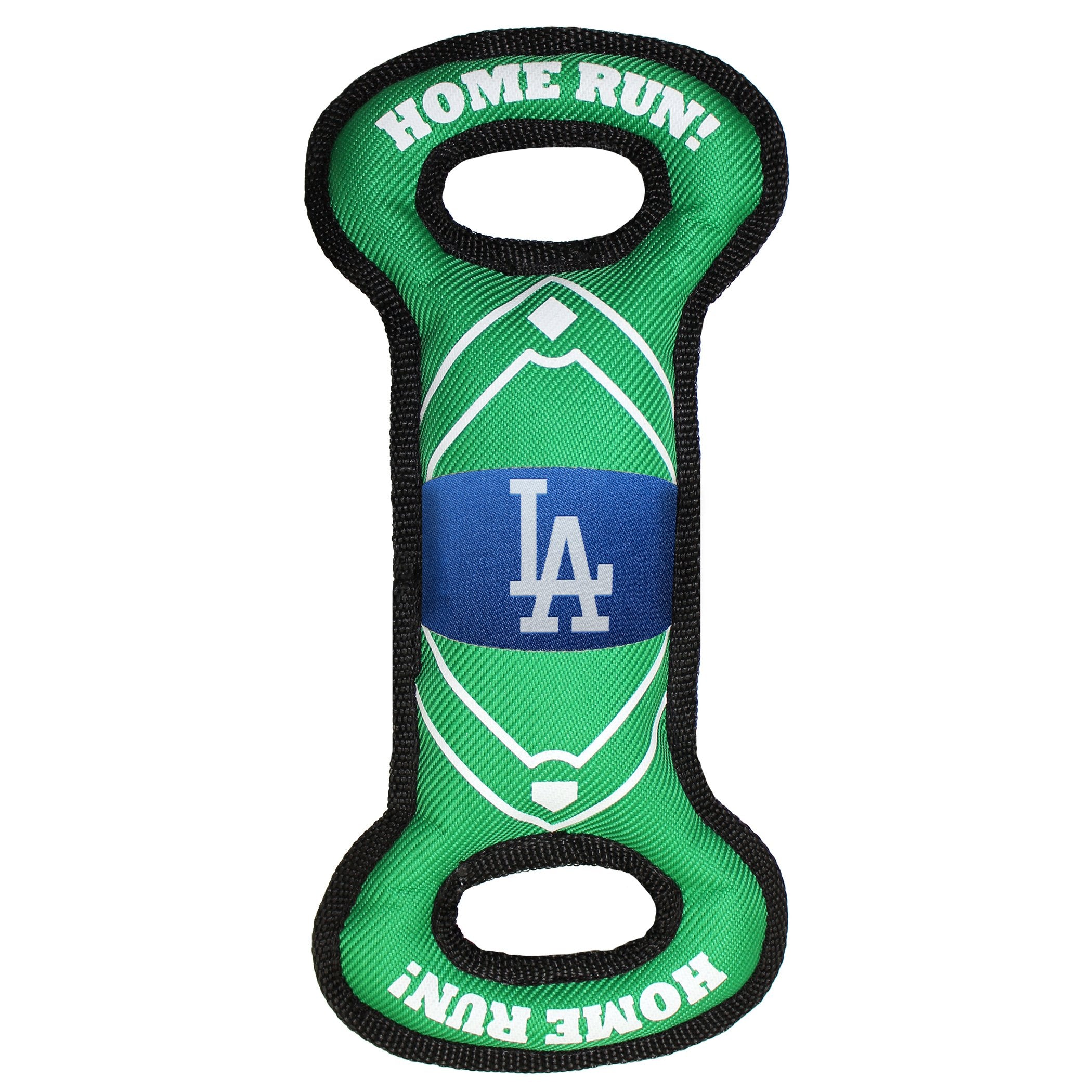 Mlb Los Angeles Dodgers Baseball Field Dog Toy With Double Rim Stitching & Inner Squeaker