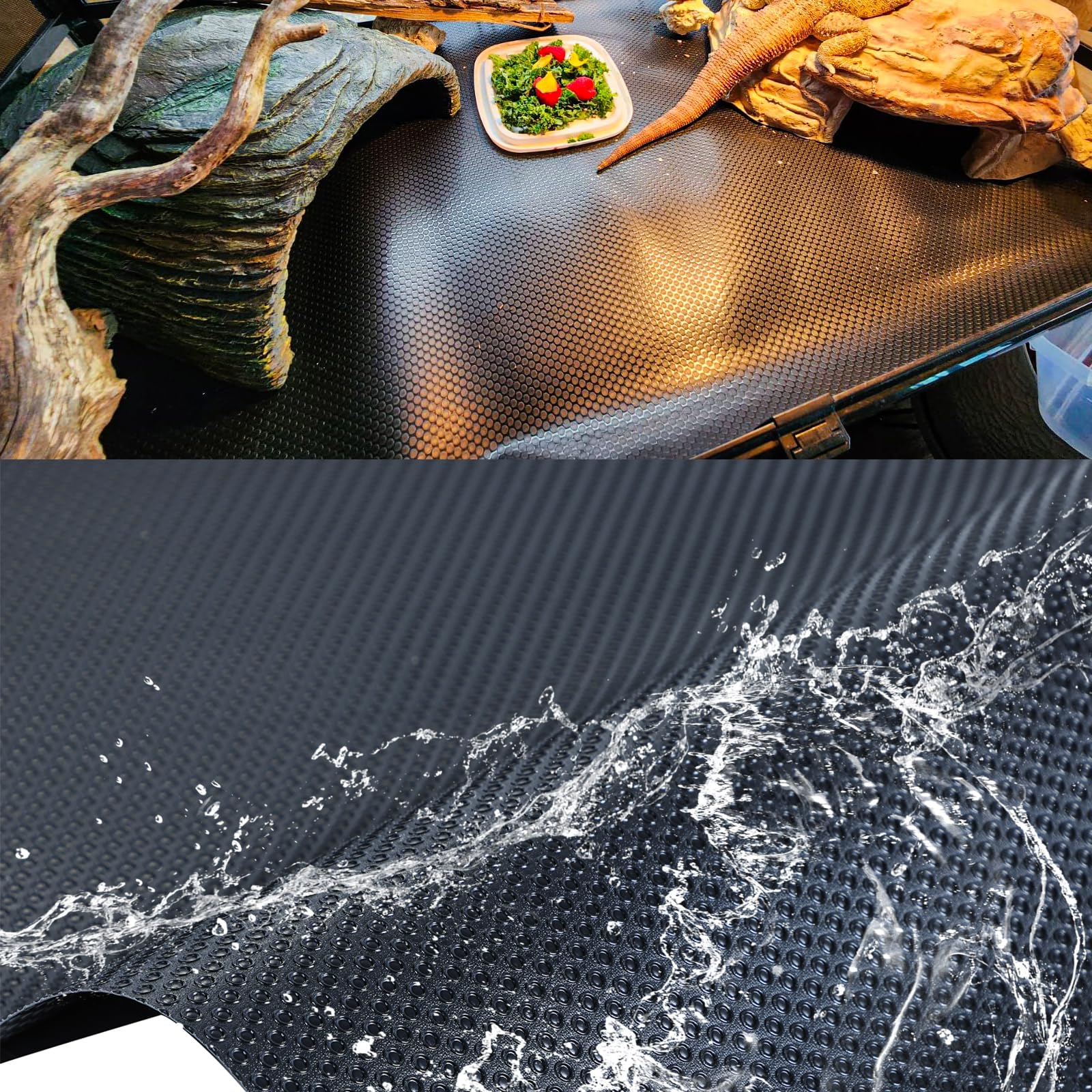 HERCOCCI Reptile Mat Bridge Hammock - Flexible Jungle Vines & Leaves for Bearded Dragons, Snakes, Lizards - Model Z-50001, Group Bn