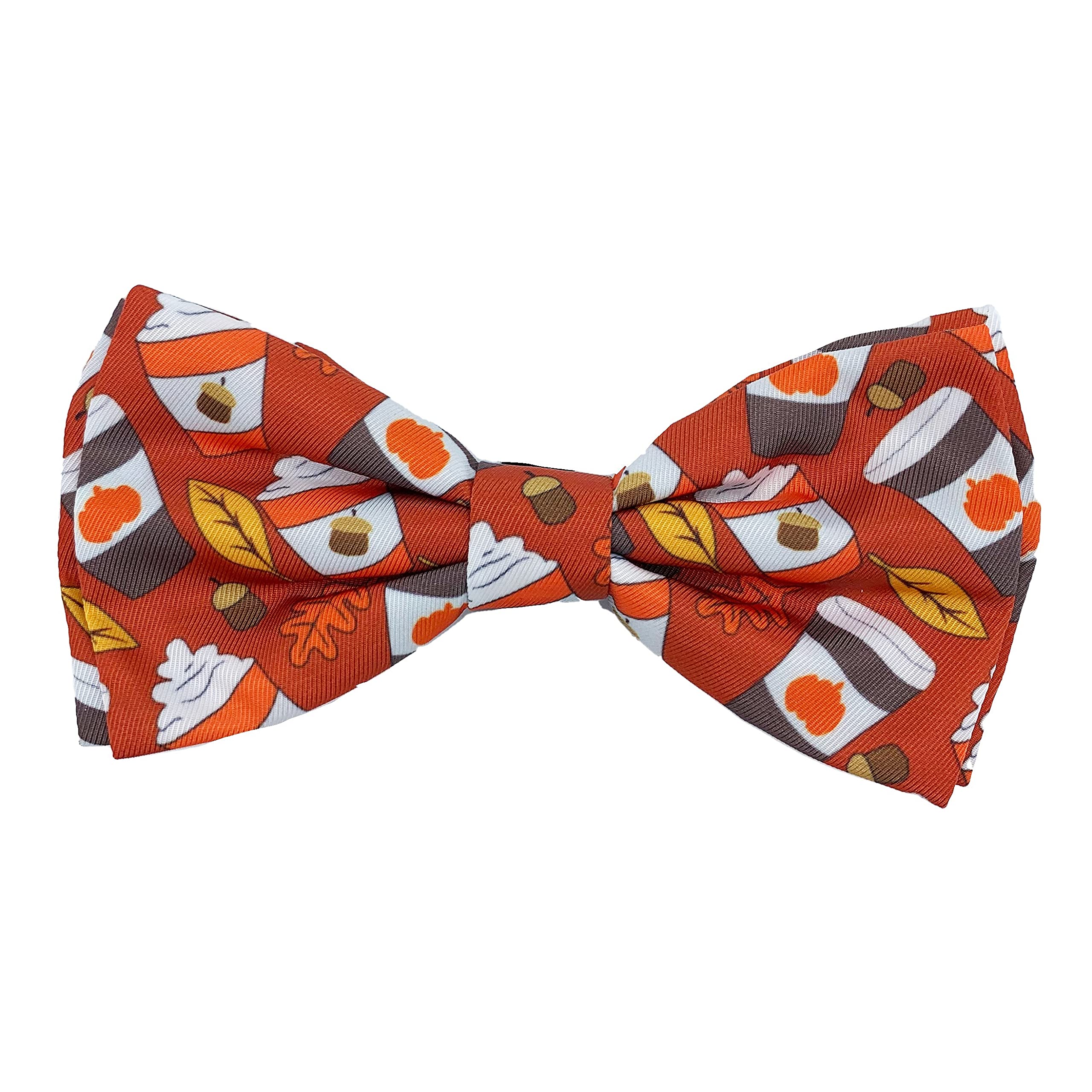 Huxley & Kent Bow Tie For Pets | Pupkin Spice Latte (Extra-Large) | Fall Bow Tie Collar Attachment | Fun Bow Ties For Dogs & Cat