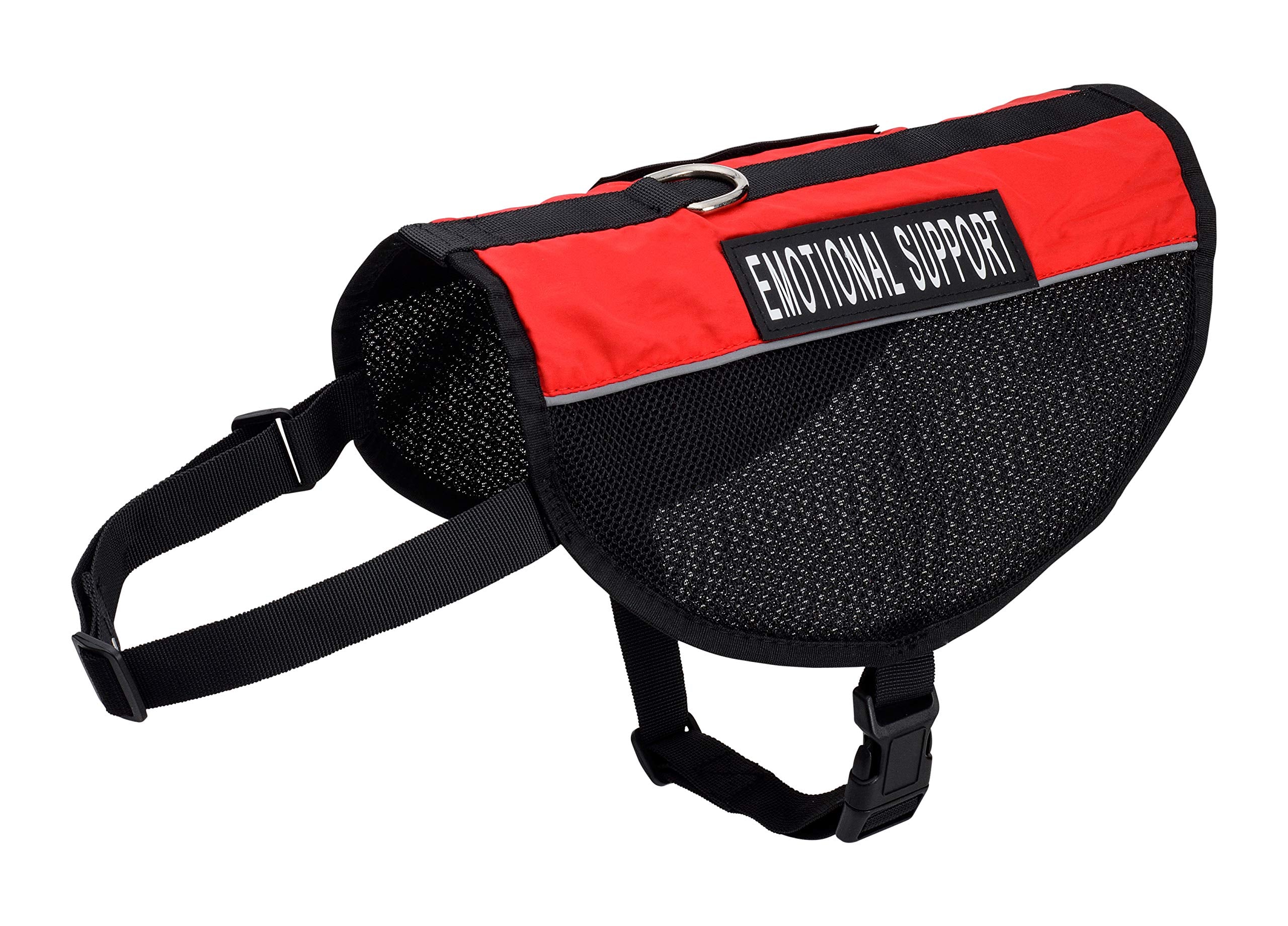 Just 4 Paws Emotional Support Dog Vest Jacket | 6 Sizes | Adjustable Straps & 2 Removable Reflective Emotional Support Dog Patch
