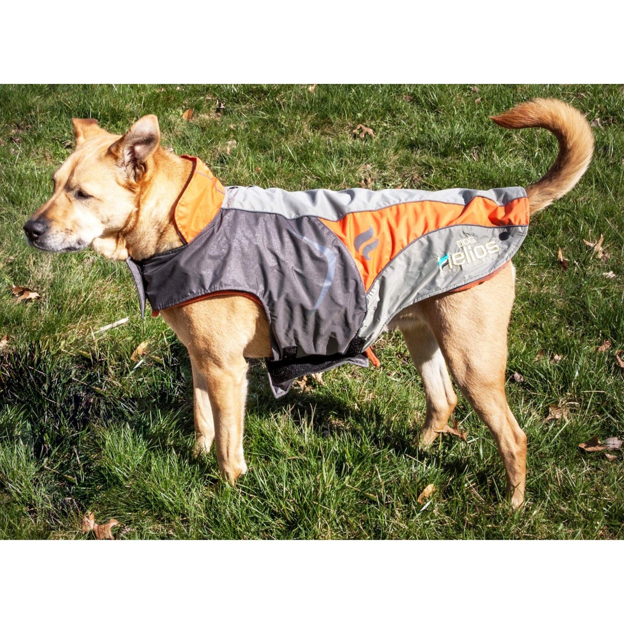 DOGHELIOS 'Lotus-Rusher' Waterproof 2-in-1 Pet Dog Jacket Coat with Removable Polar Fleece Lining w/ Blackshark technology, X-Sm