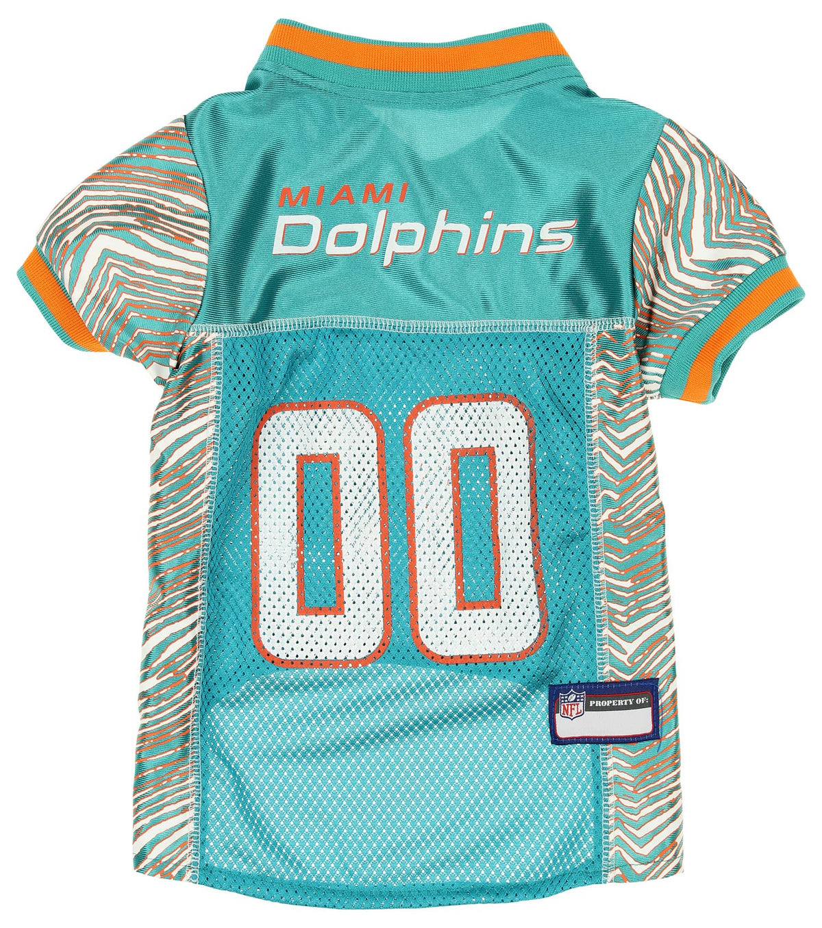 Zubaz Nfl Team Pet Jersey For Dogs, Miami Dolphins, Small