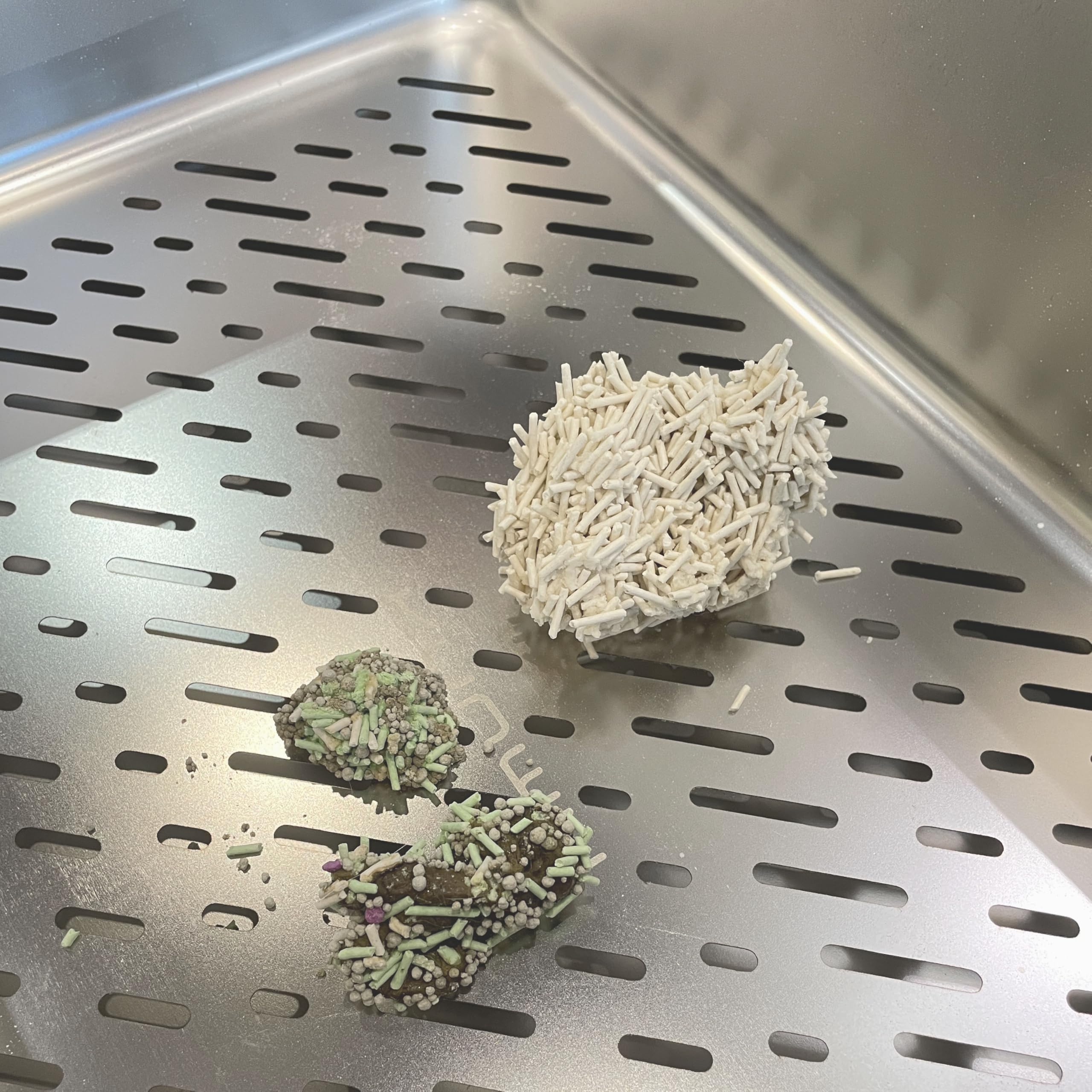 Kunwu Extra Large Stainless Steel Sifting Litter Box Scoop Free Cat Litter Tray, Corrosion Resistant Easy Clean No Odor Three Pa