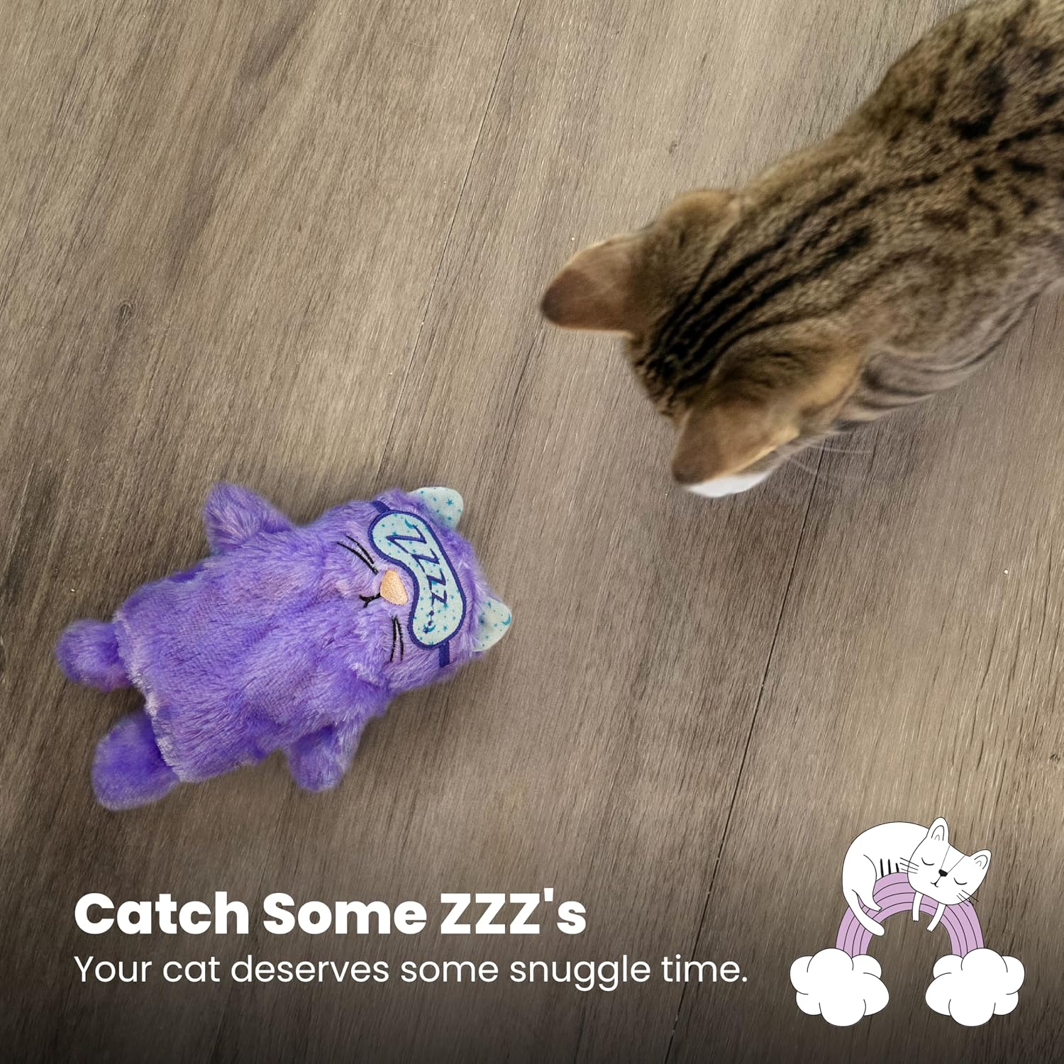 Catstages Purr Pillow Kitty Soothing Plush Cat Toy