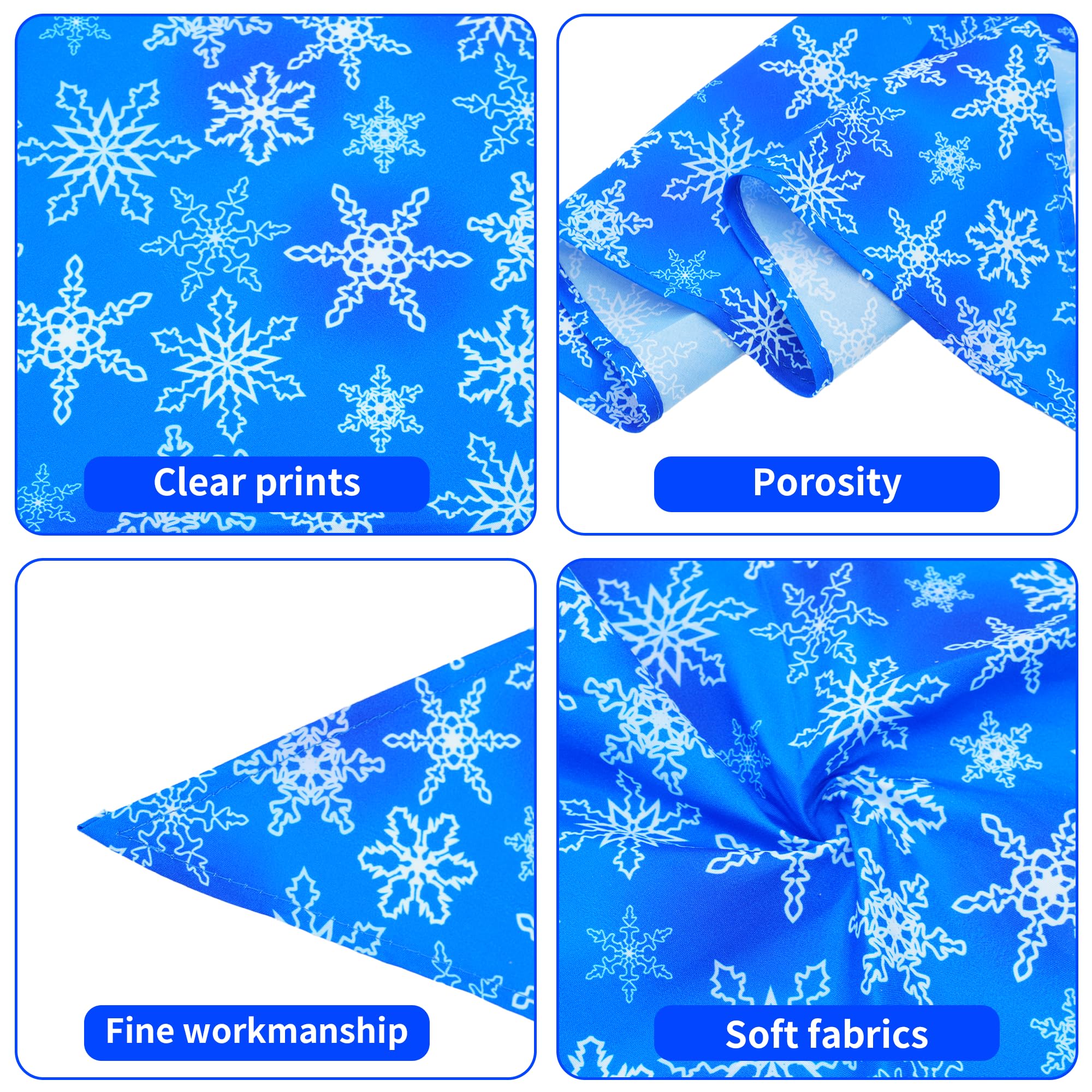 Pai Sence 7 Pcs Winter Dog Bandanas For Medium Dogs Breed 25 Inch Small Dog Bandanas Adjustable Scarves Grooming M