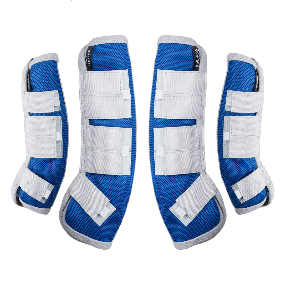Harrison Howard Horse Fly Boots Leg Guards Fly Boots Protection Set of 4 Aquamarine Medium Cob
